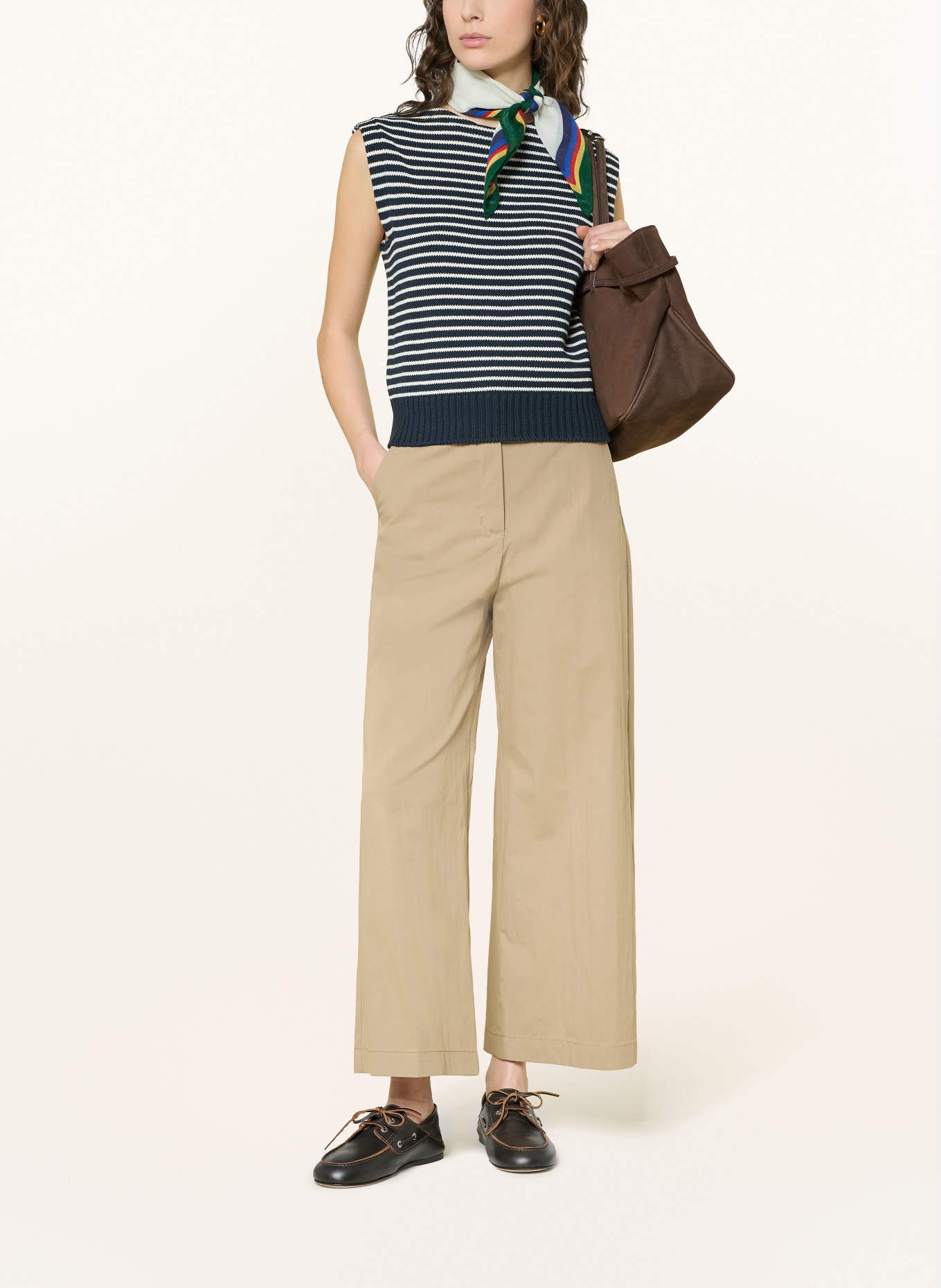 WEEKEND Max Mara Kalhoty RONCO: BÉŽOVÁ