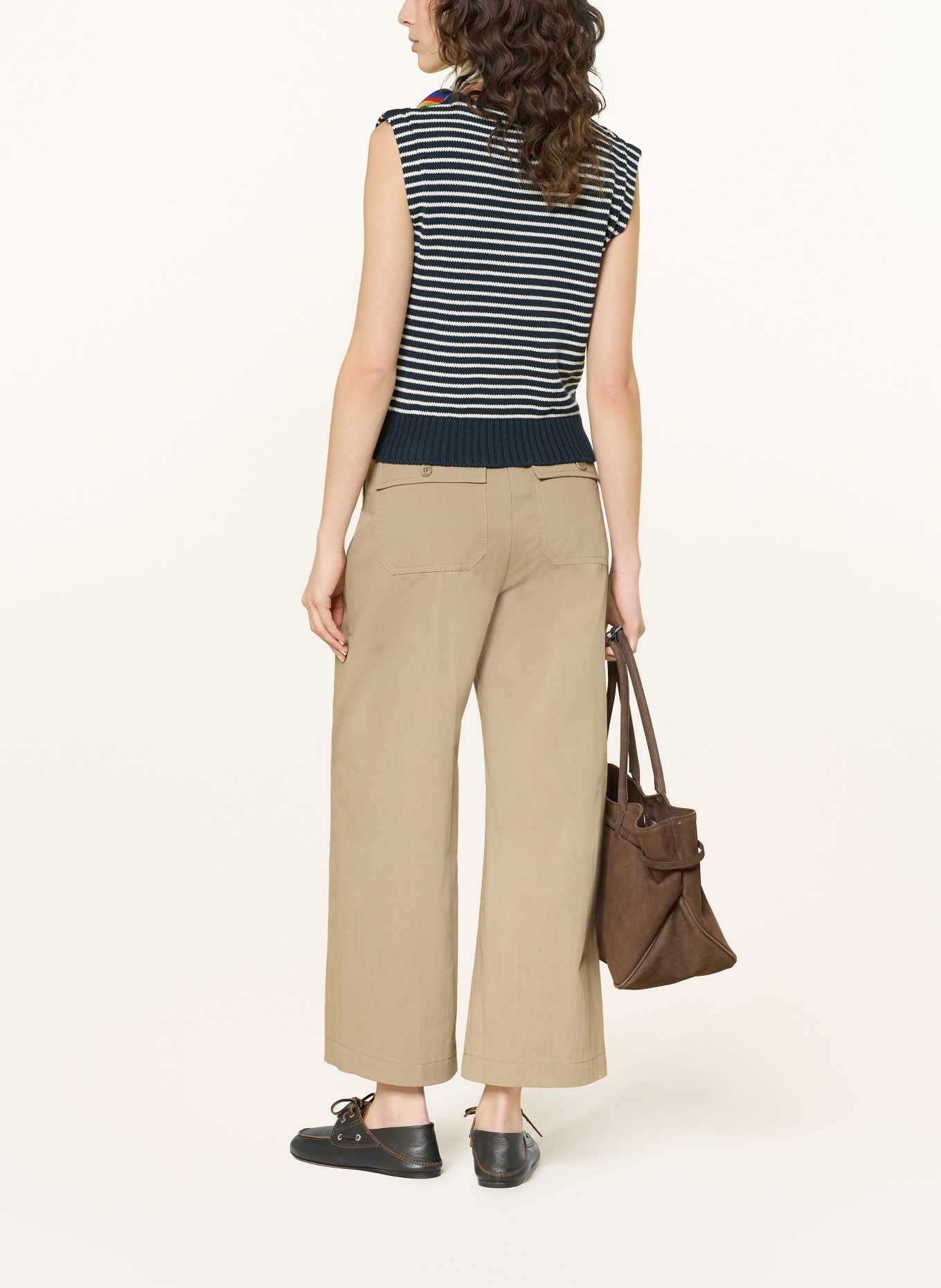 WEEKEND Max Mara Kalhoty RONCO: BÉŽOVÁ