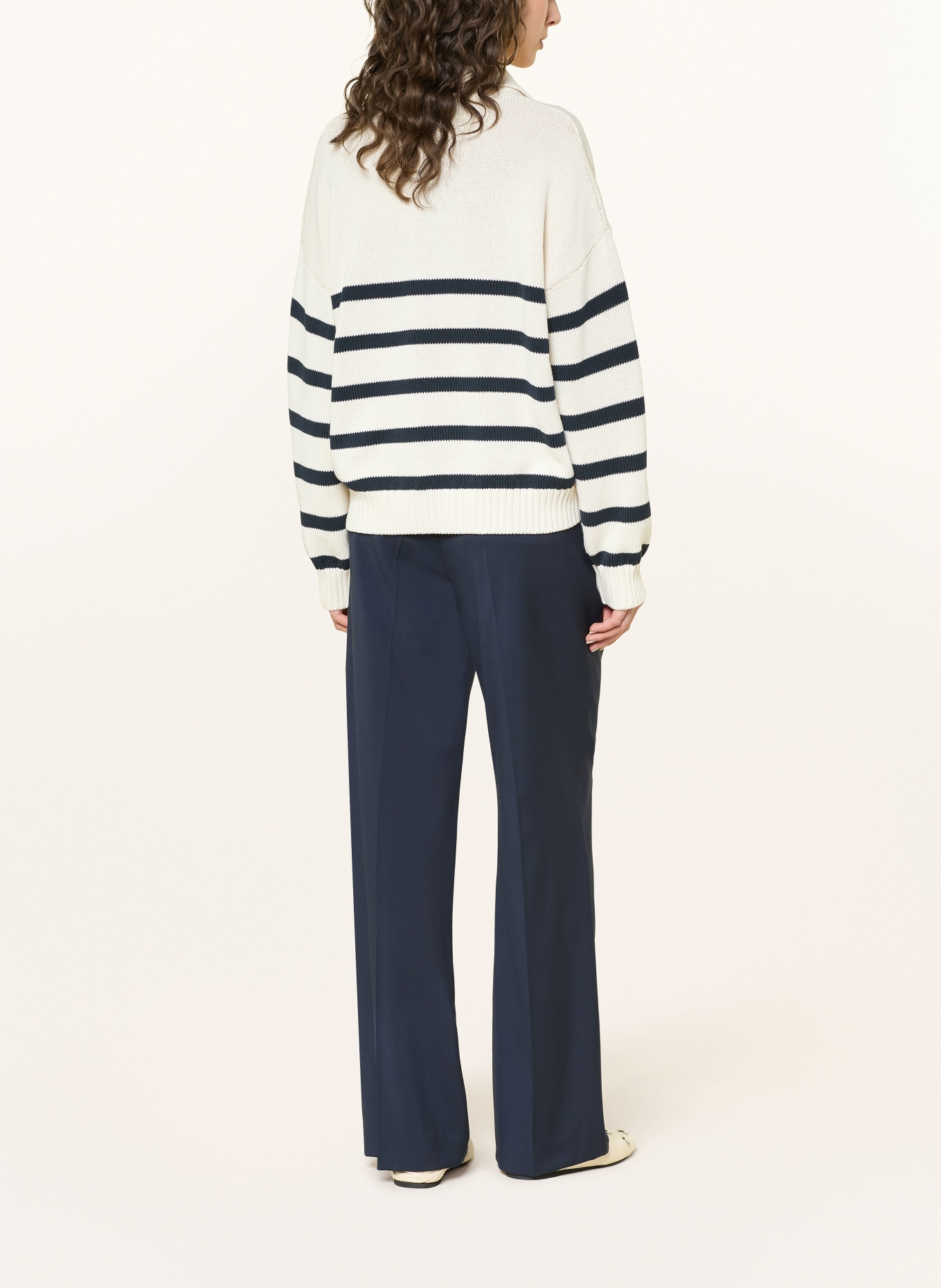 WEEKEND Max Mara Pullover PANFILO: BEIGE / DUNKELBLAU