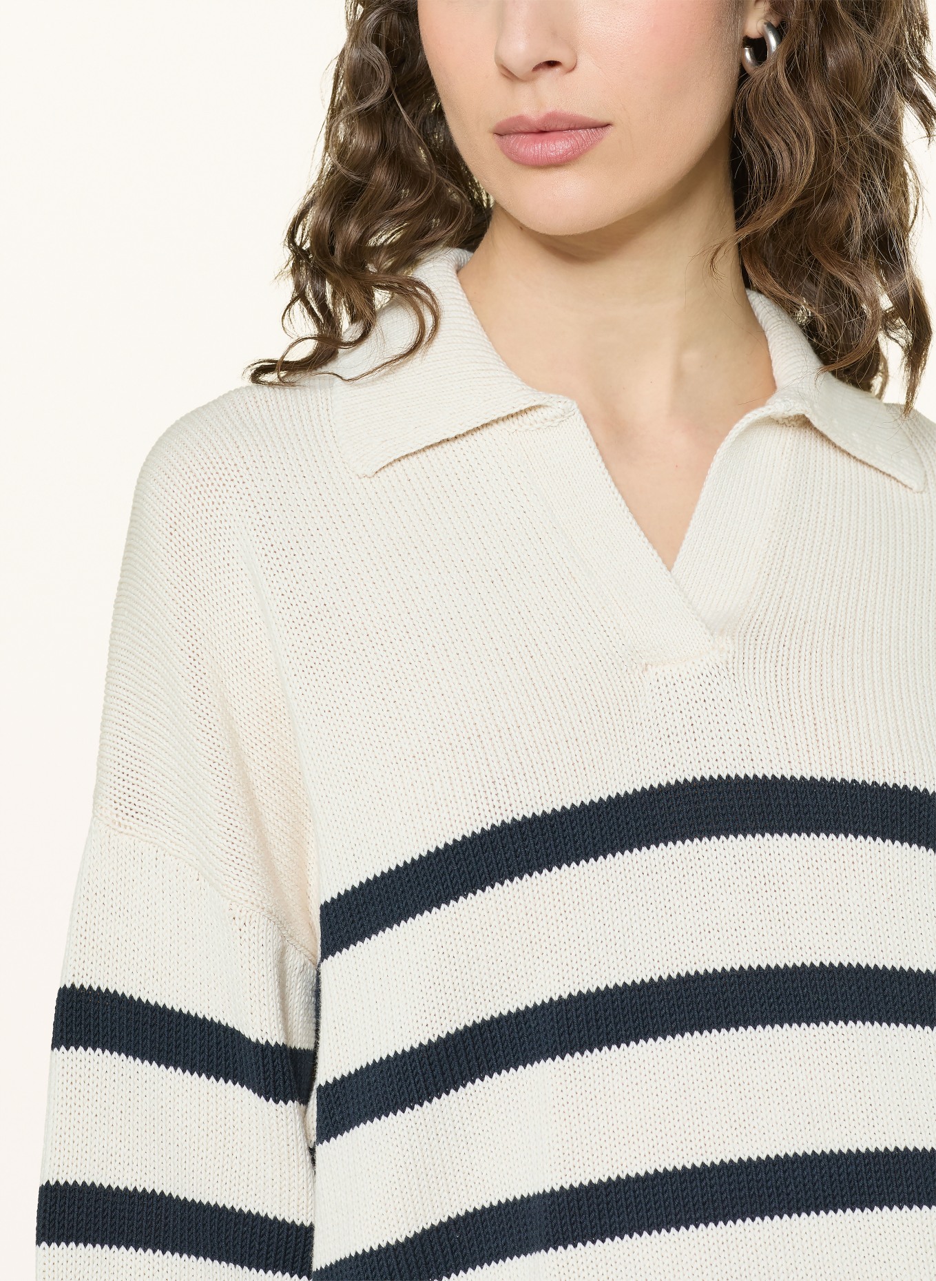 WEEKEND Max Mara Pullover PANFILO: BEIGE / DUNKELBLAU