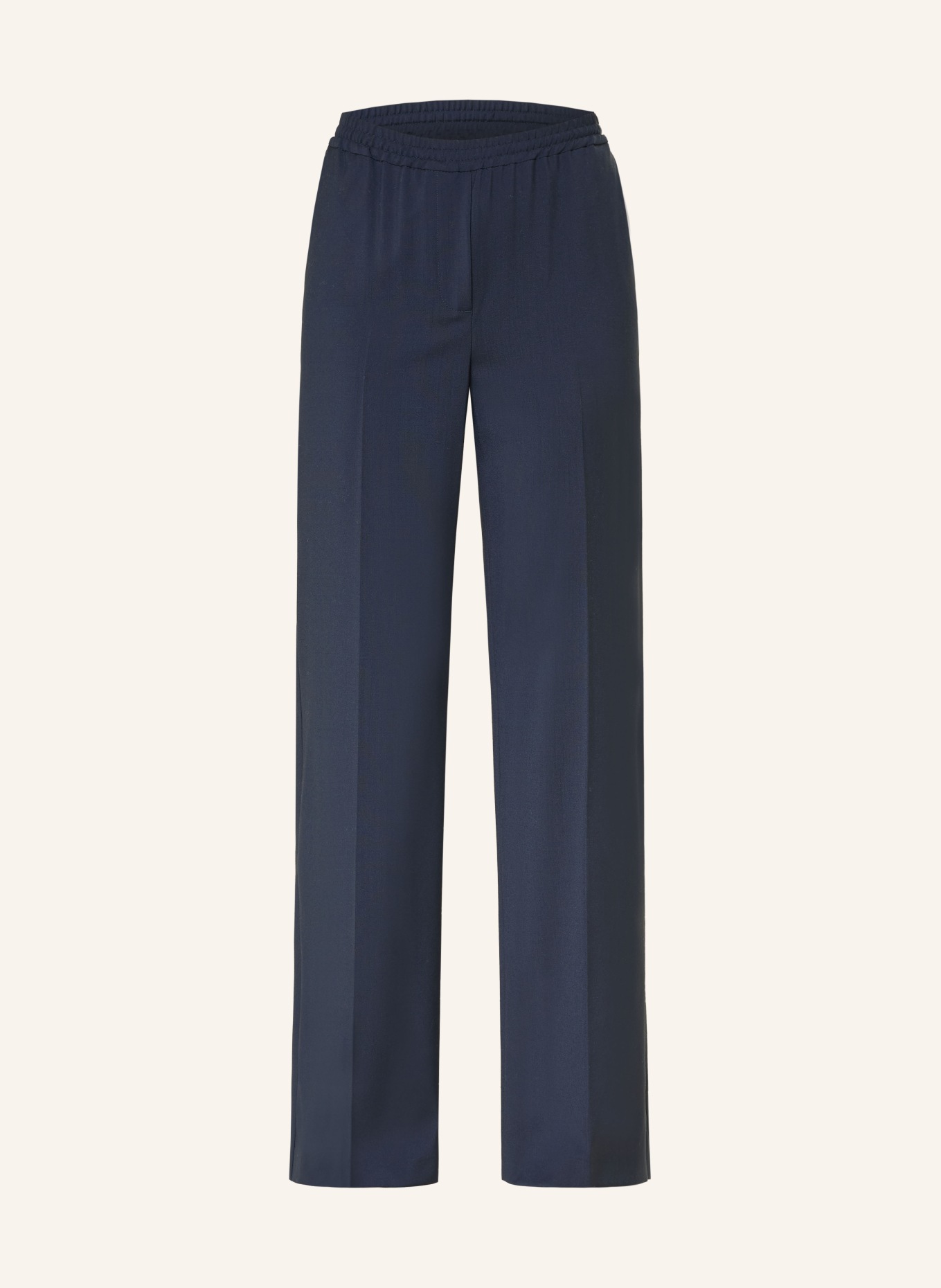 WEEKEND Max Mara Kalhoty Marlene MALLO: TMAVĚ MODRÁ