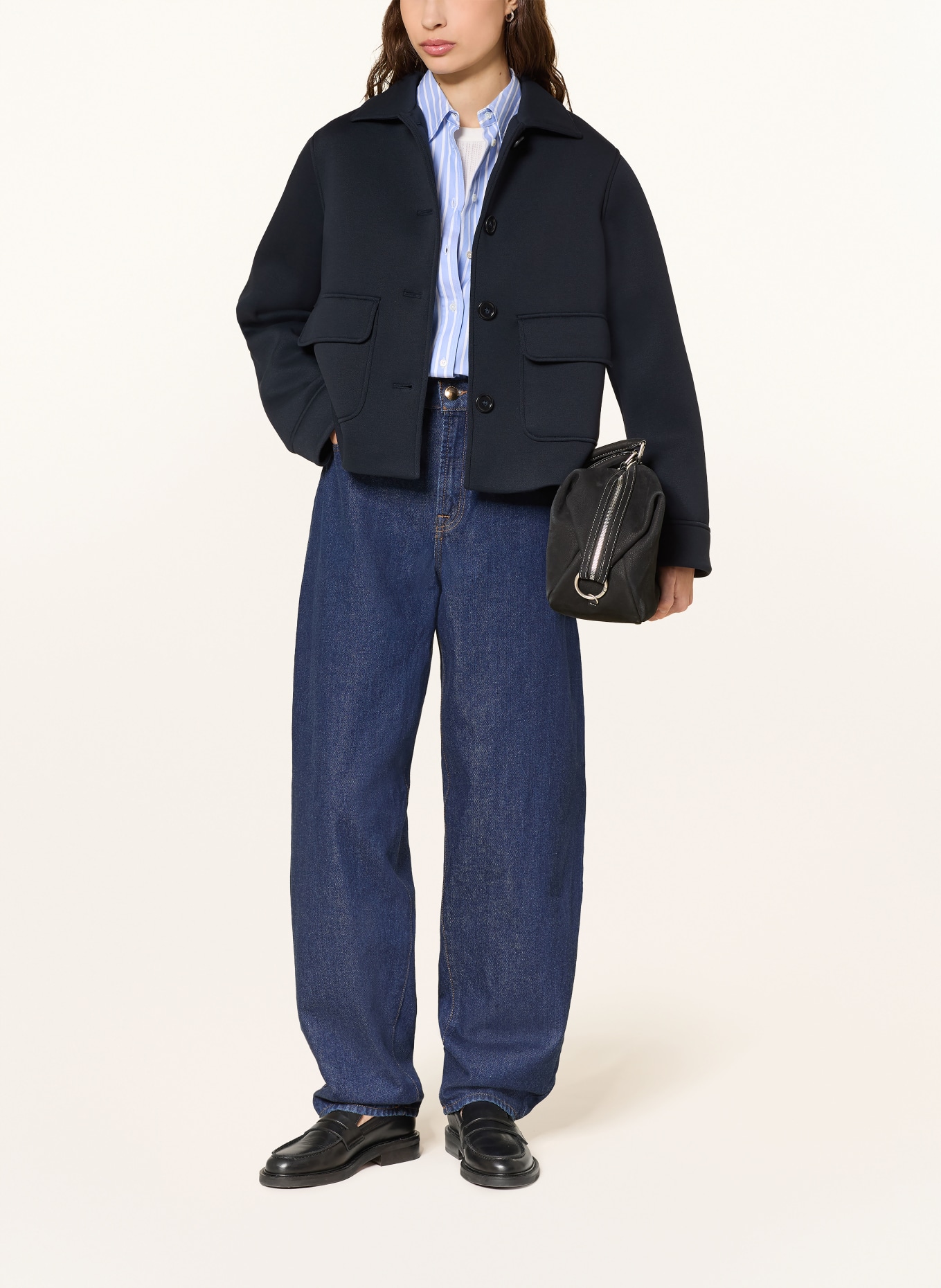 WEEKEND Max Mara Box jacket PERLE: DARK BLUE