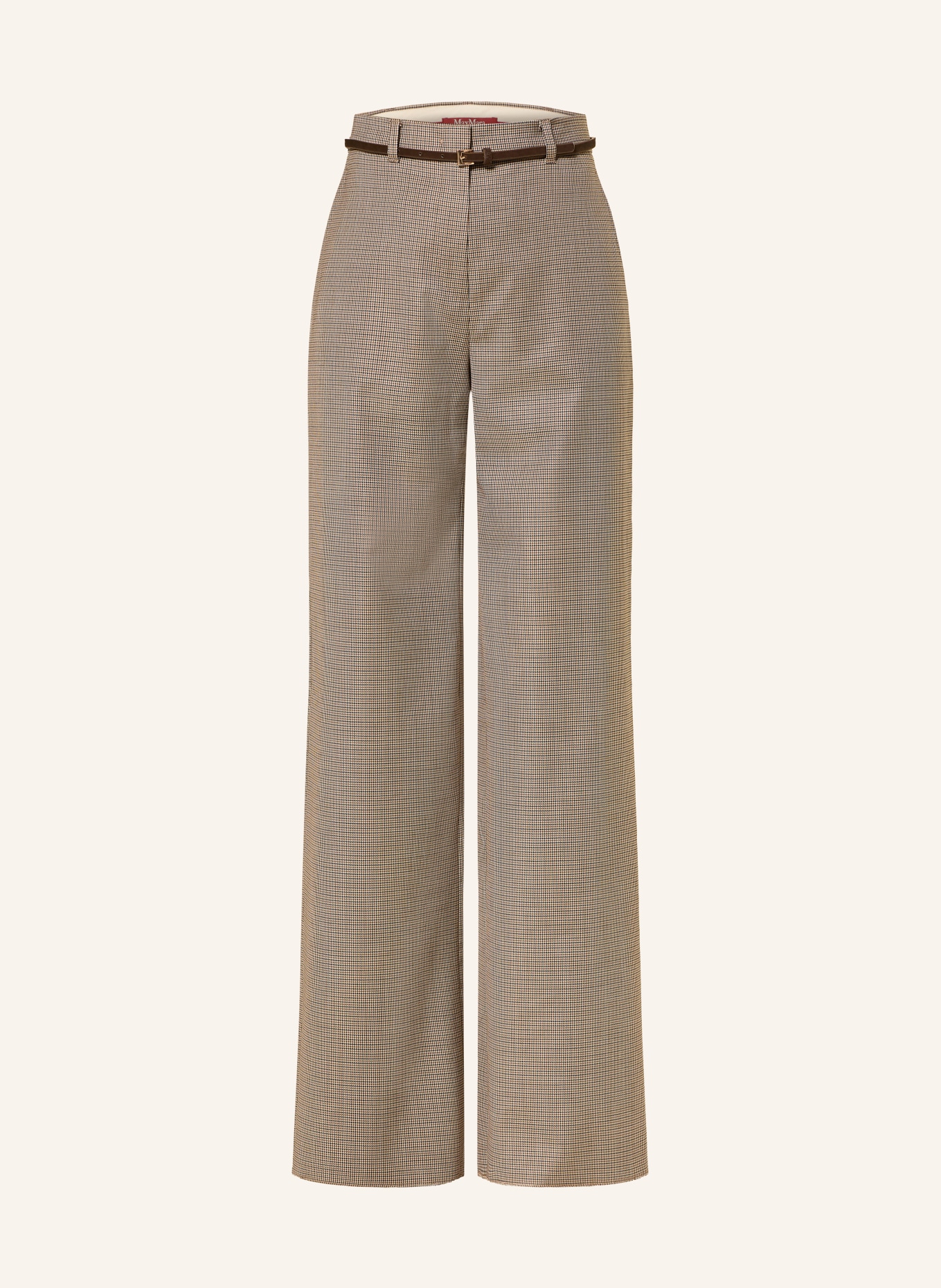 Max Mara STUDIO Pantalon Marlene CICALA: MARRON CLAIR / BEIGE / BLEU FONCÉ