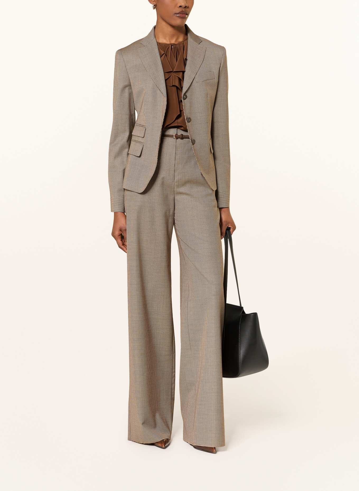 Max Mara STUDIO Pantalon Marlene CICALA: MARRON CLAIR / BEIGE / BLEU FONCÉ