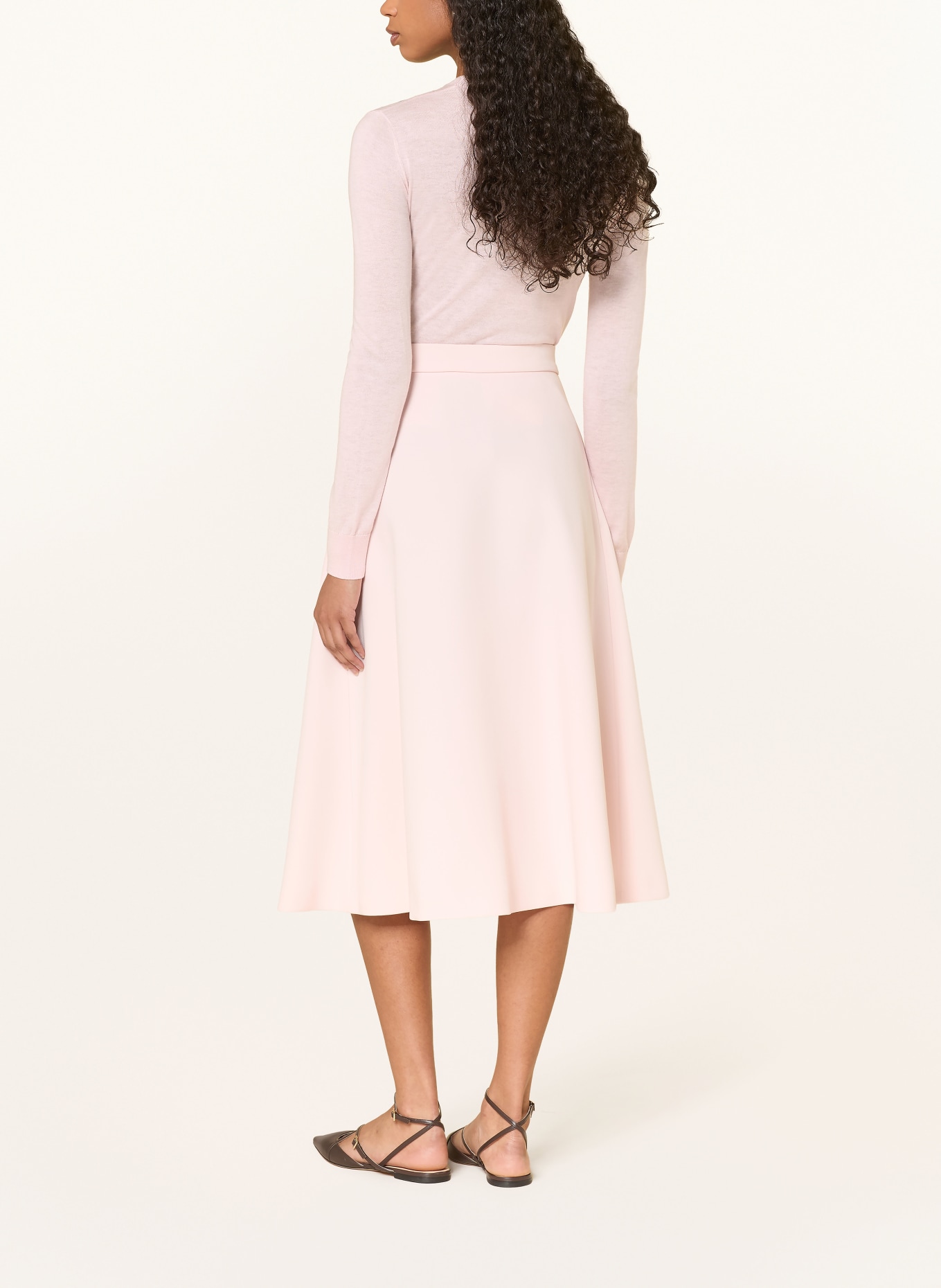 Max Mara STUDIO GABARRA sweater with silk and sequins: LIGHT PINK