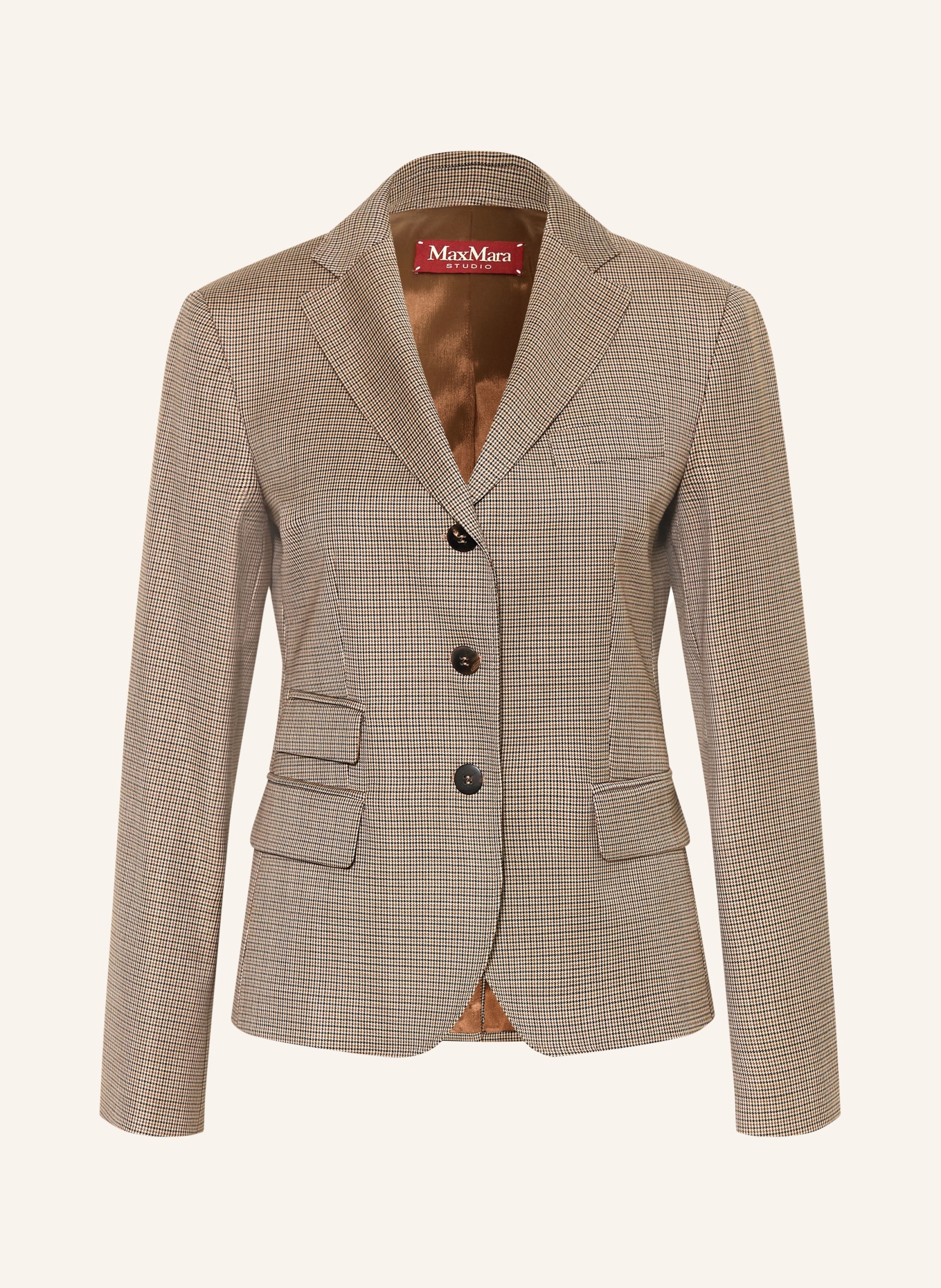 Max Mara STUDIO Blazer PENTOLA: BRAUN / BEIGE / SCHWARZ
