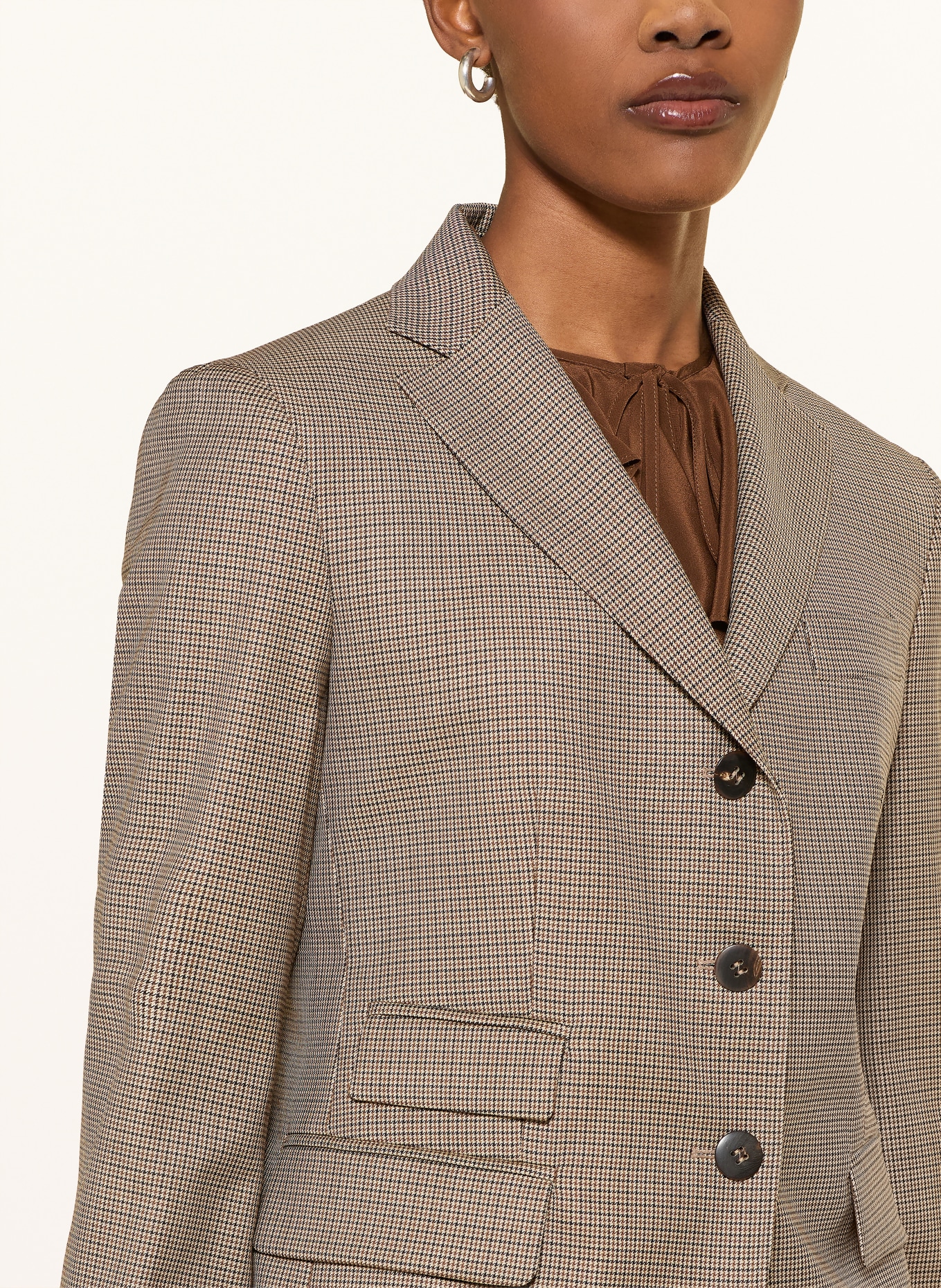 Max Mara STUDIO Blazer PENTOLA: BRAUN / BEIGE / SCHWARZ