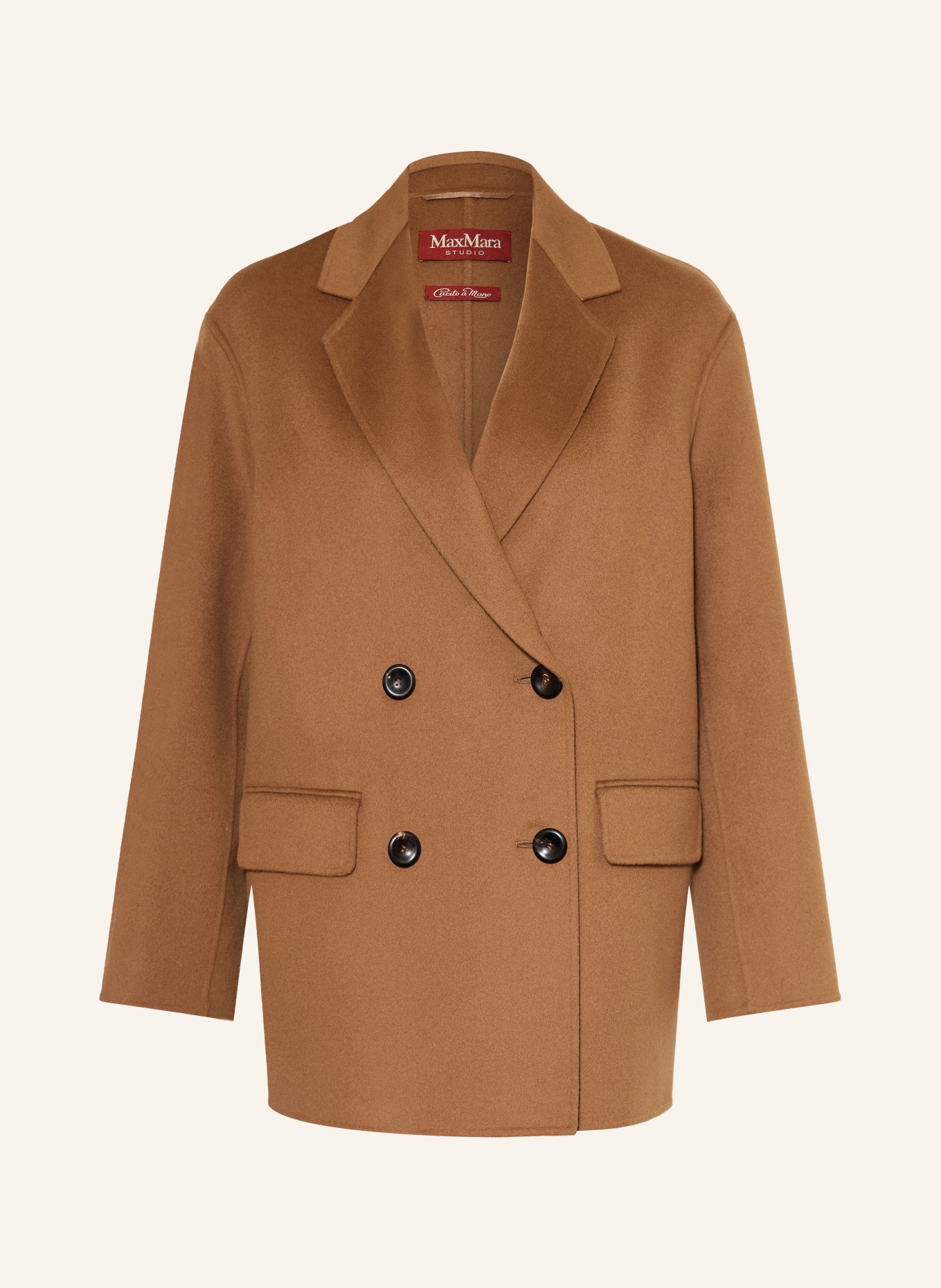 Max Mara STUDIO OMELIA pea coat: BROWN
