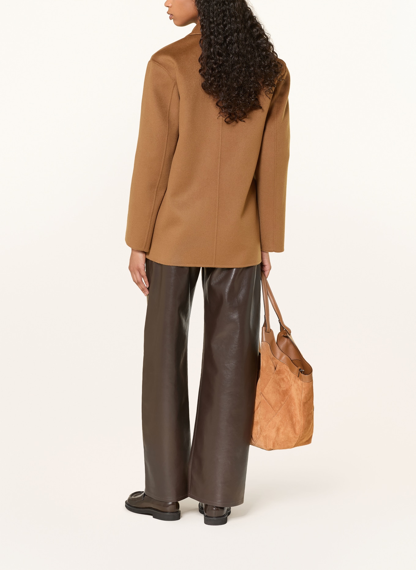 Max Mara STUDIO OMELIA pea coat: BROWN