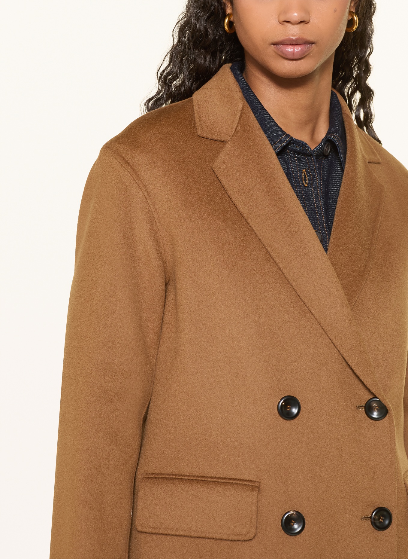 Max Mara STUDIO OMELIA pea coat: BROWN