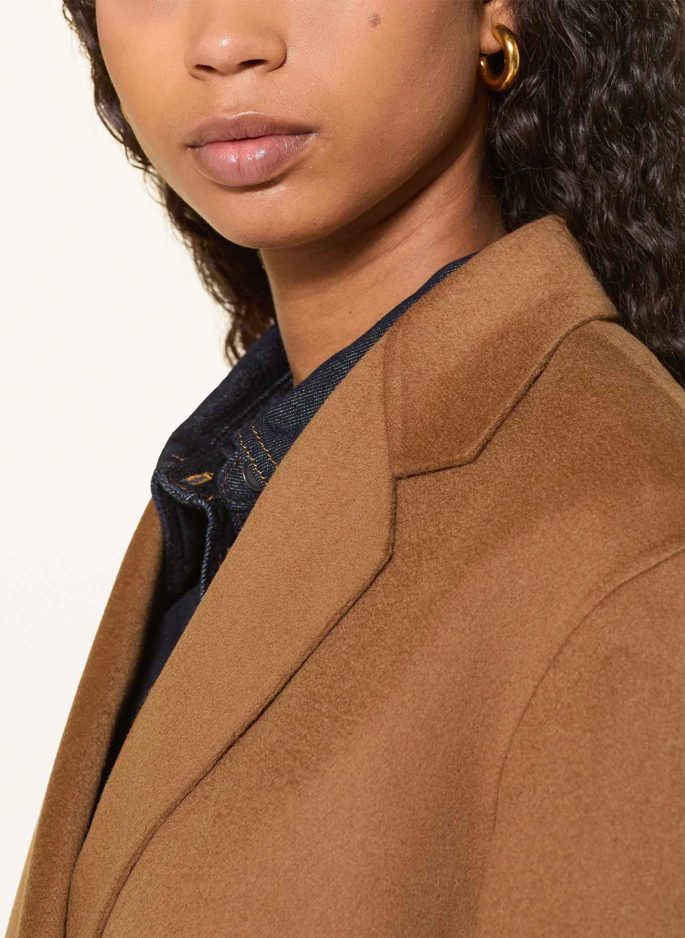 Max Mara STUDIO OMELIA pea coat: BROWN