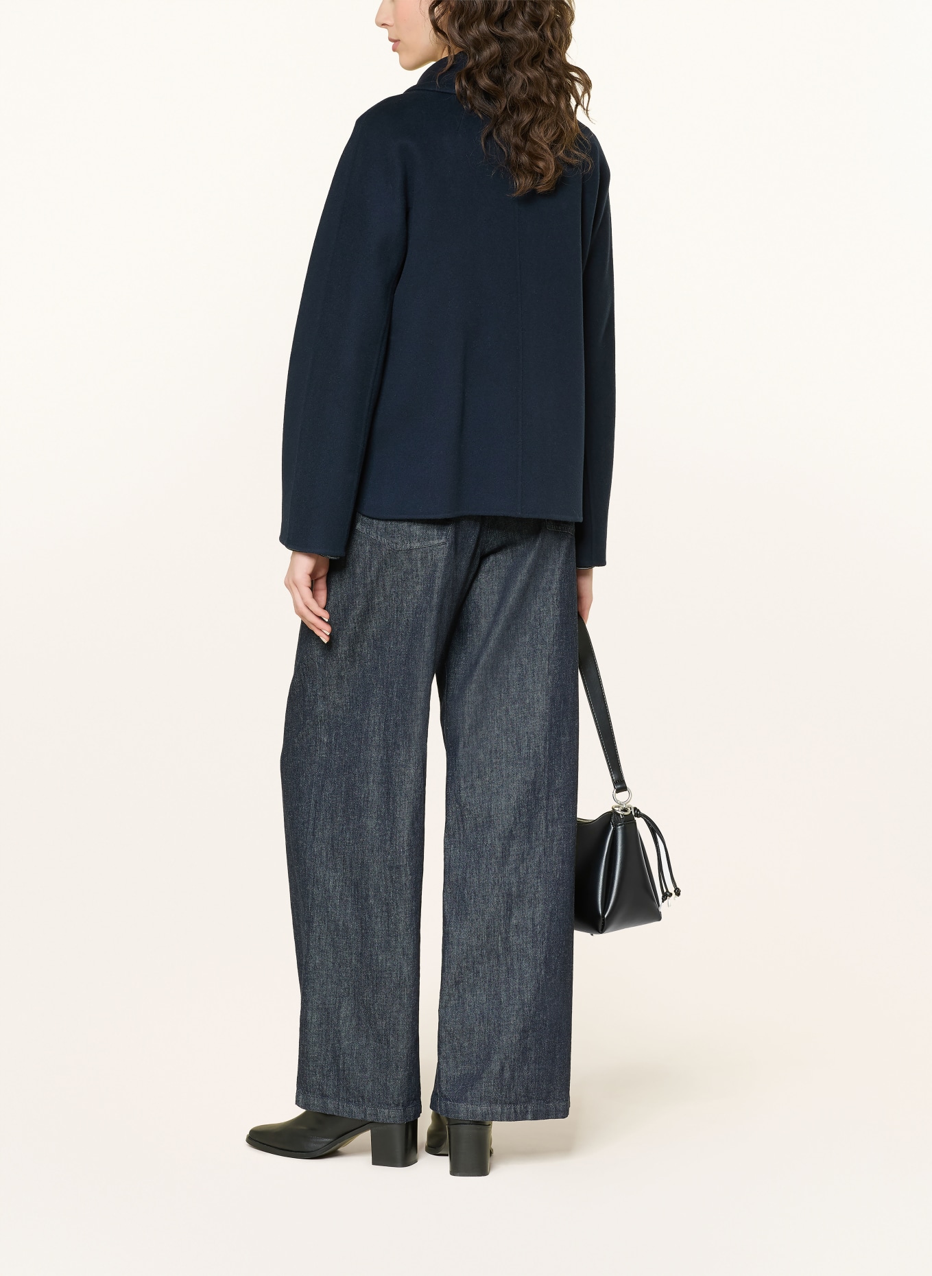 S Max Mara Jas GRAZIA: DONKERBLAUW