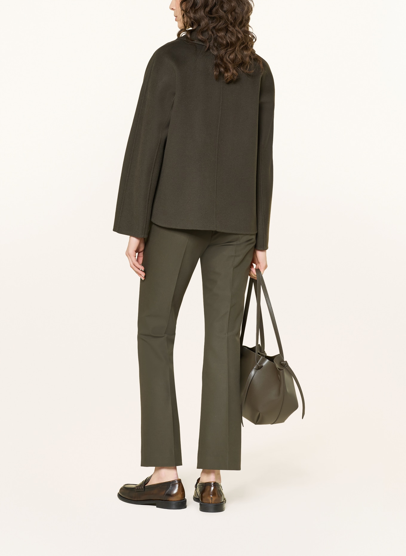 S Max Mara Bootcut-Hose FATINA: KHAKI