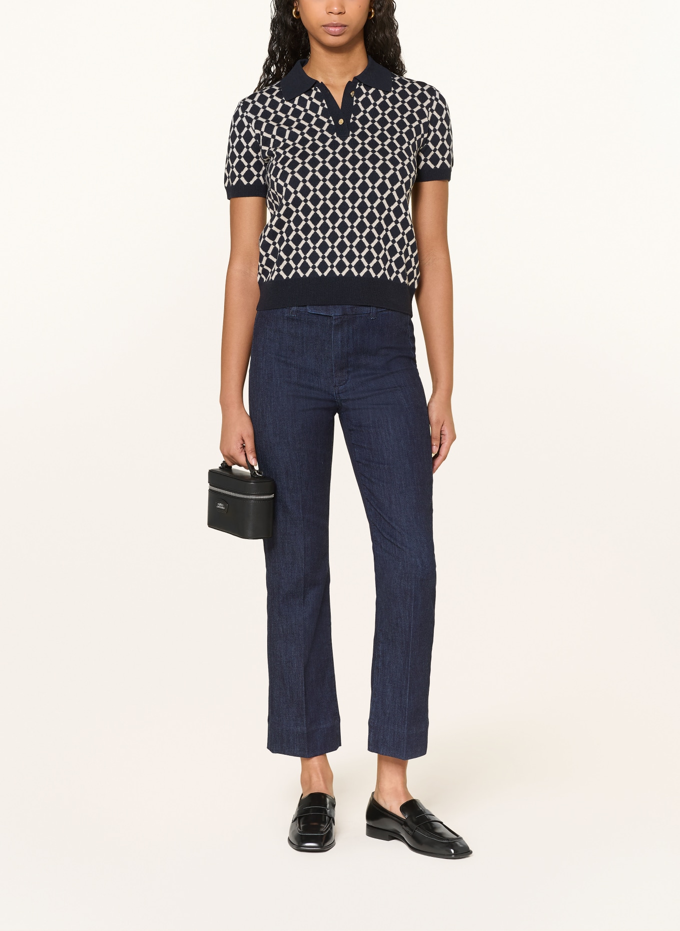 S Max Mara Džíny s rozšiřujícími se nohavicemi DIANA: 001 MIDNIGHTBLUE