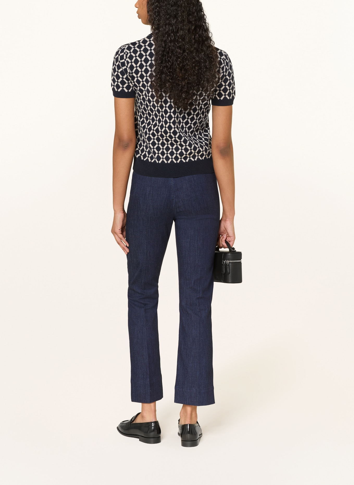 S Max Mara Džíny s rozšiřujícími se nohavicemi DIANA: 001 MIDNIGHTBLUE