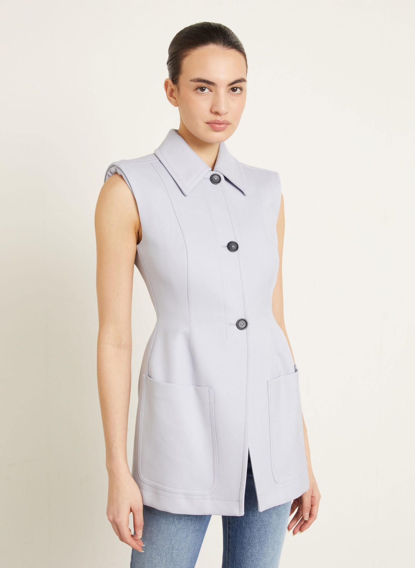 SPORTMAX Blazerweste GABARRA: BLAUGRAU