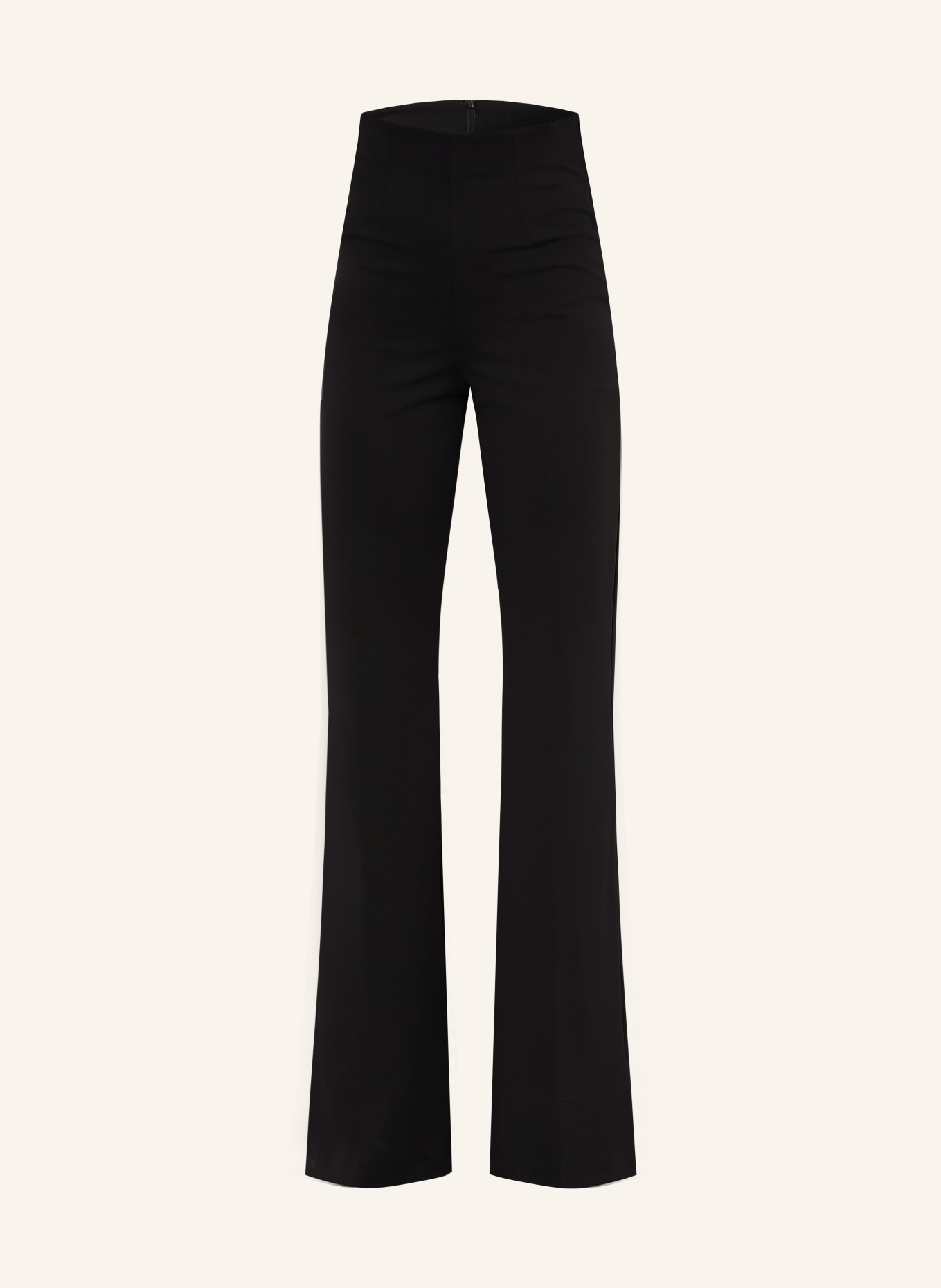 SPORTMAX Bootcut-Hose GETTONE aus Jersey: SCHWARZ