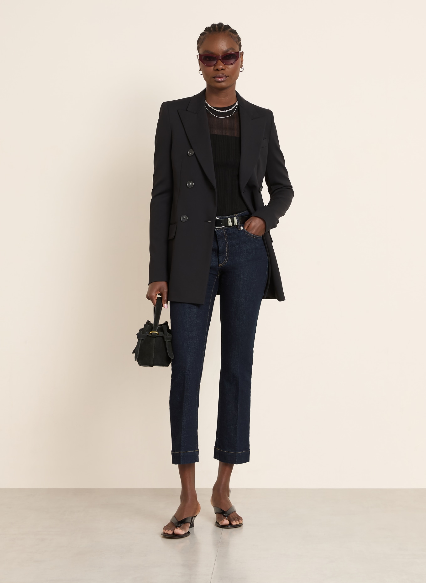 SPORTMAX Flared Jeans RECORD: 001 ultramarine