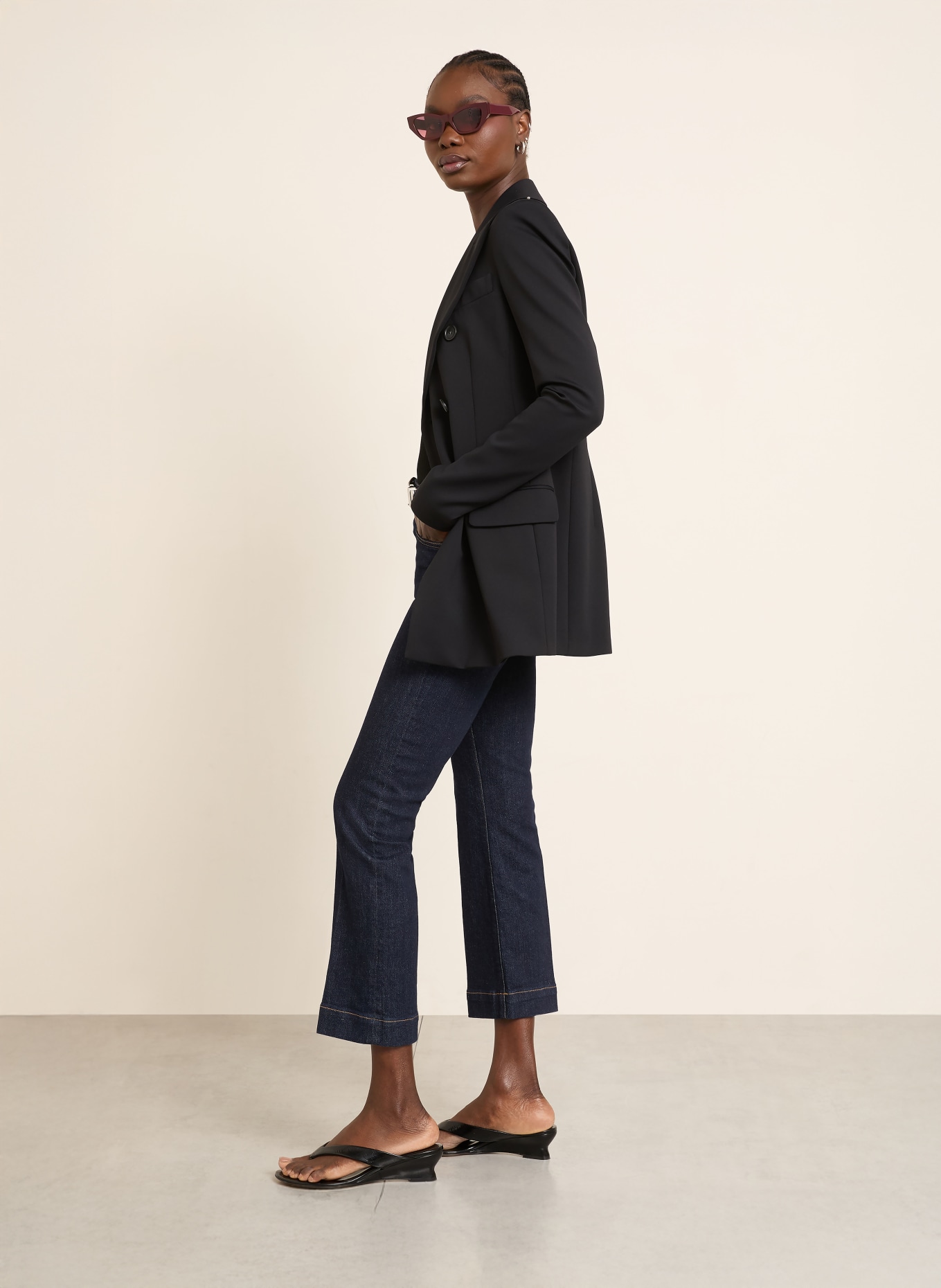 SPORTMAX Flared Jeans RECORD: 001 ultramarine