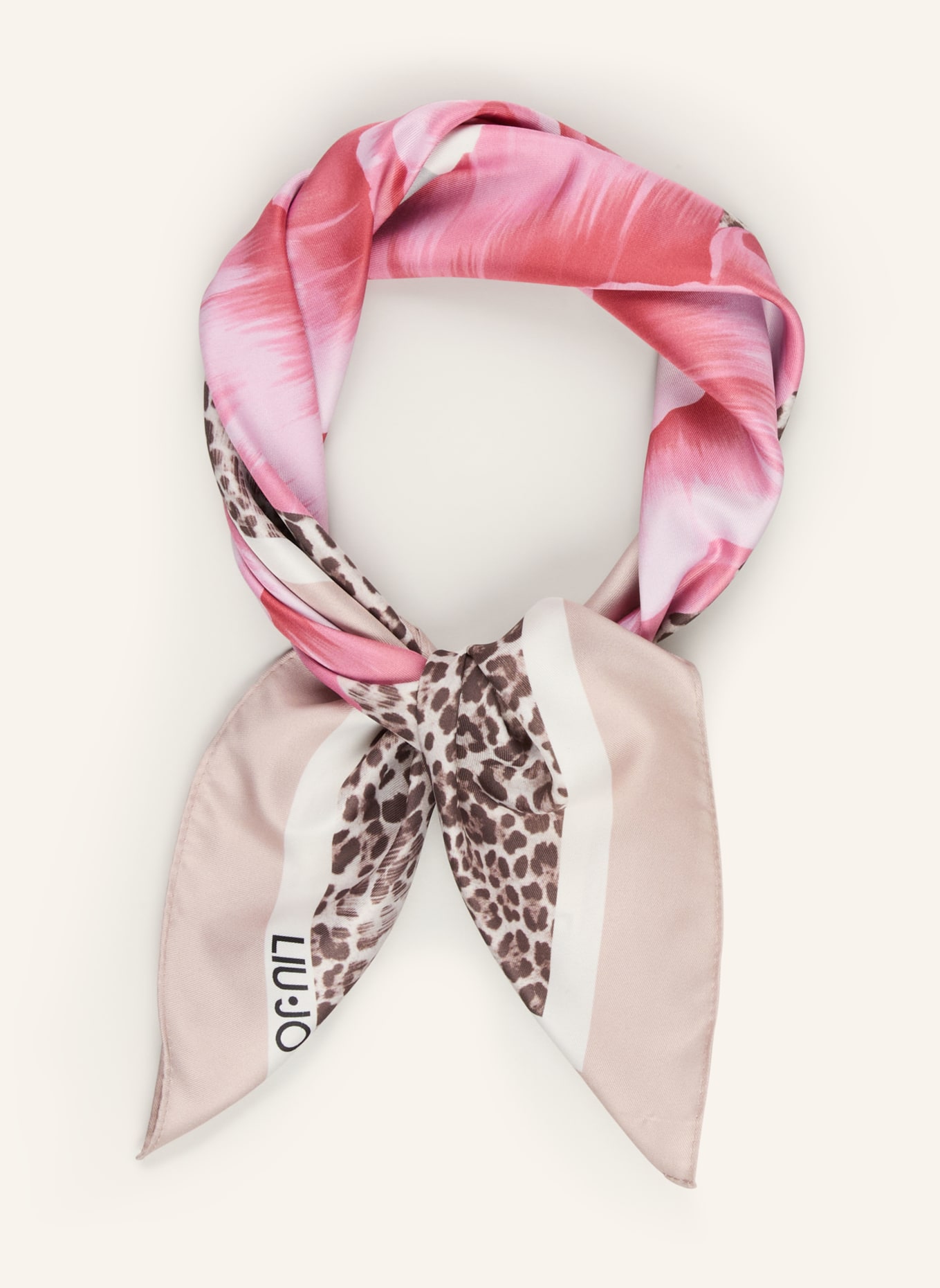 LIU JO Tuch: ROSA / DUNKELBRAUN / BEIGE