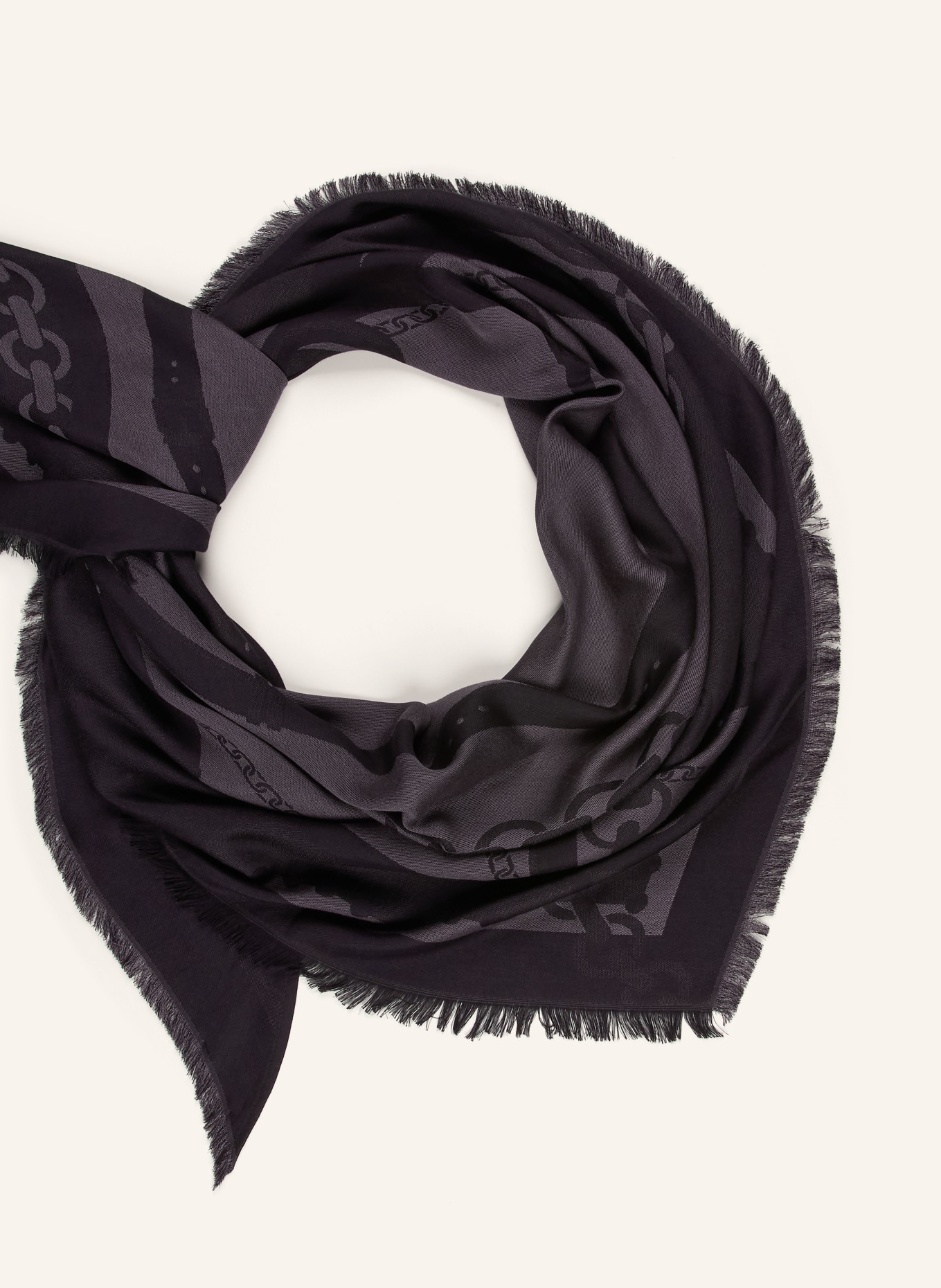 LIU JO Schal: SCHWARZ / DUNKELGRAU