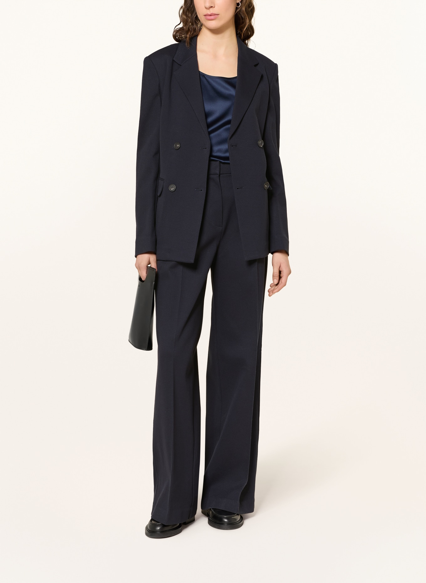 MM by Max Mara Jersey sako ROTONDO: TMAVĚ MODRÁ