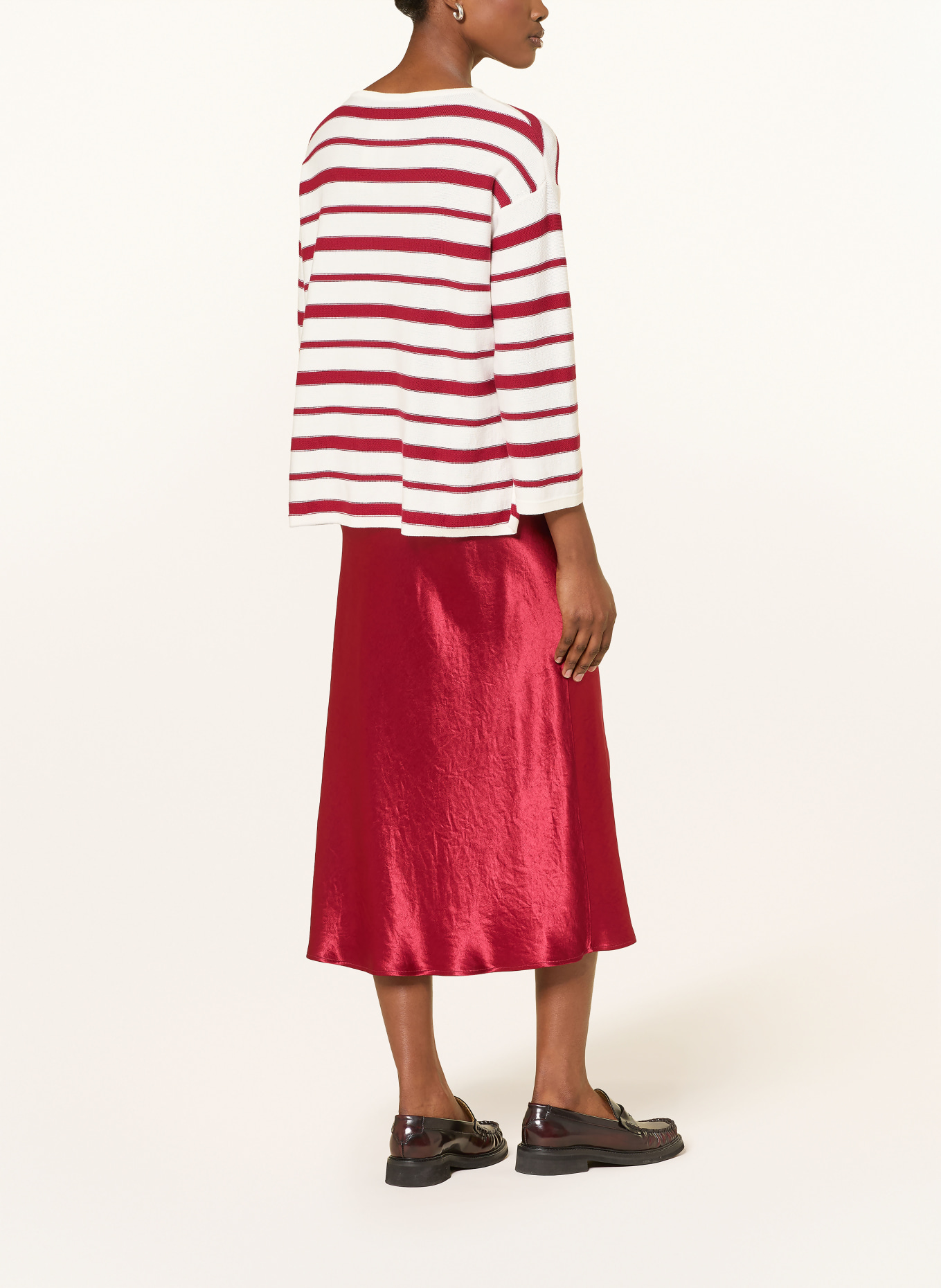 MM by Max Mara Satinrock ALESSIO: DUNKELROT