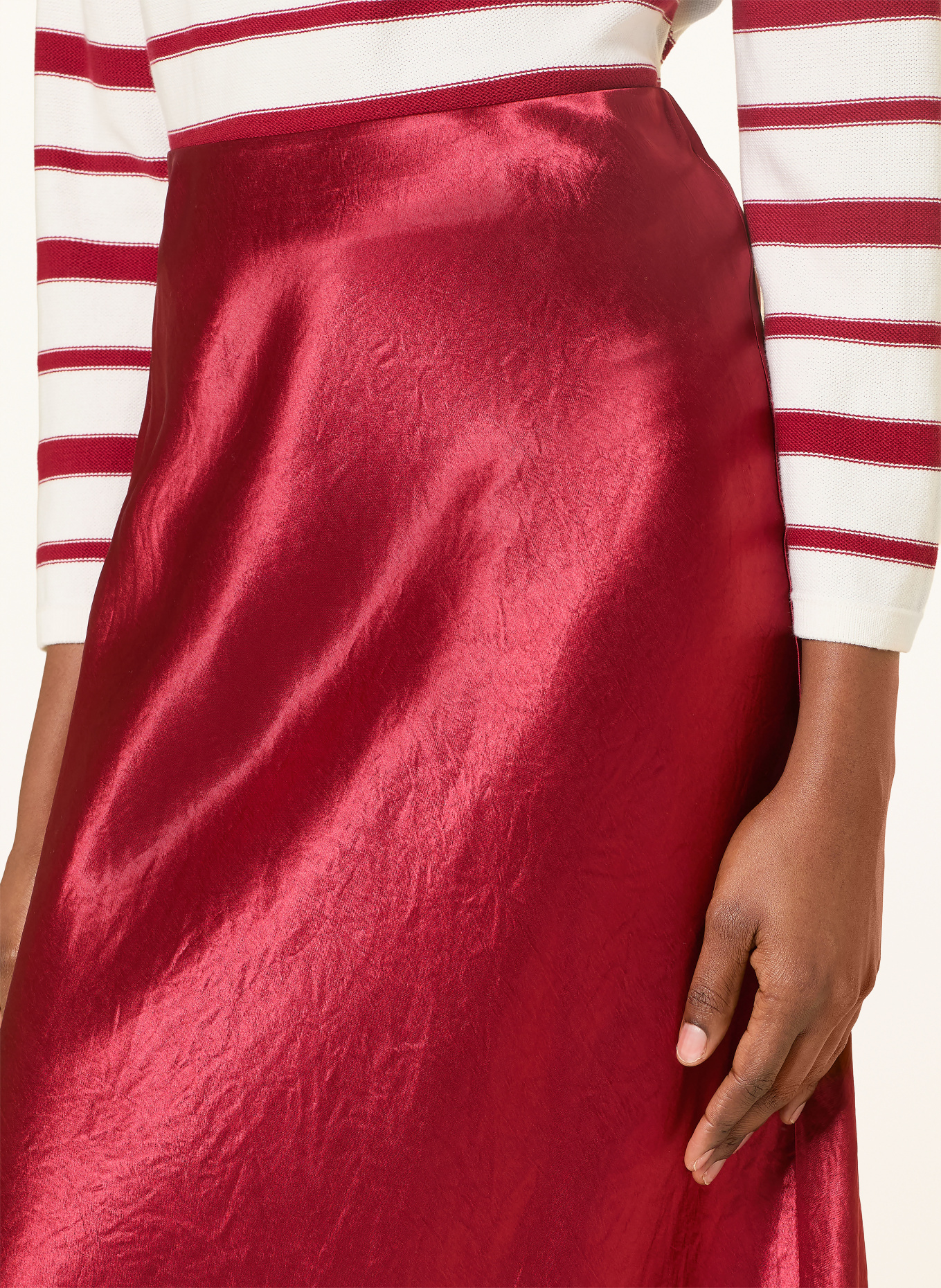 MM by Max Mara Satinrock ALESSIO: DUNKELROT