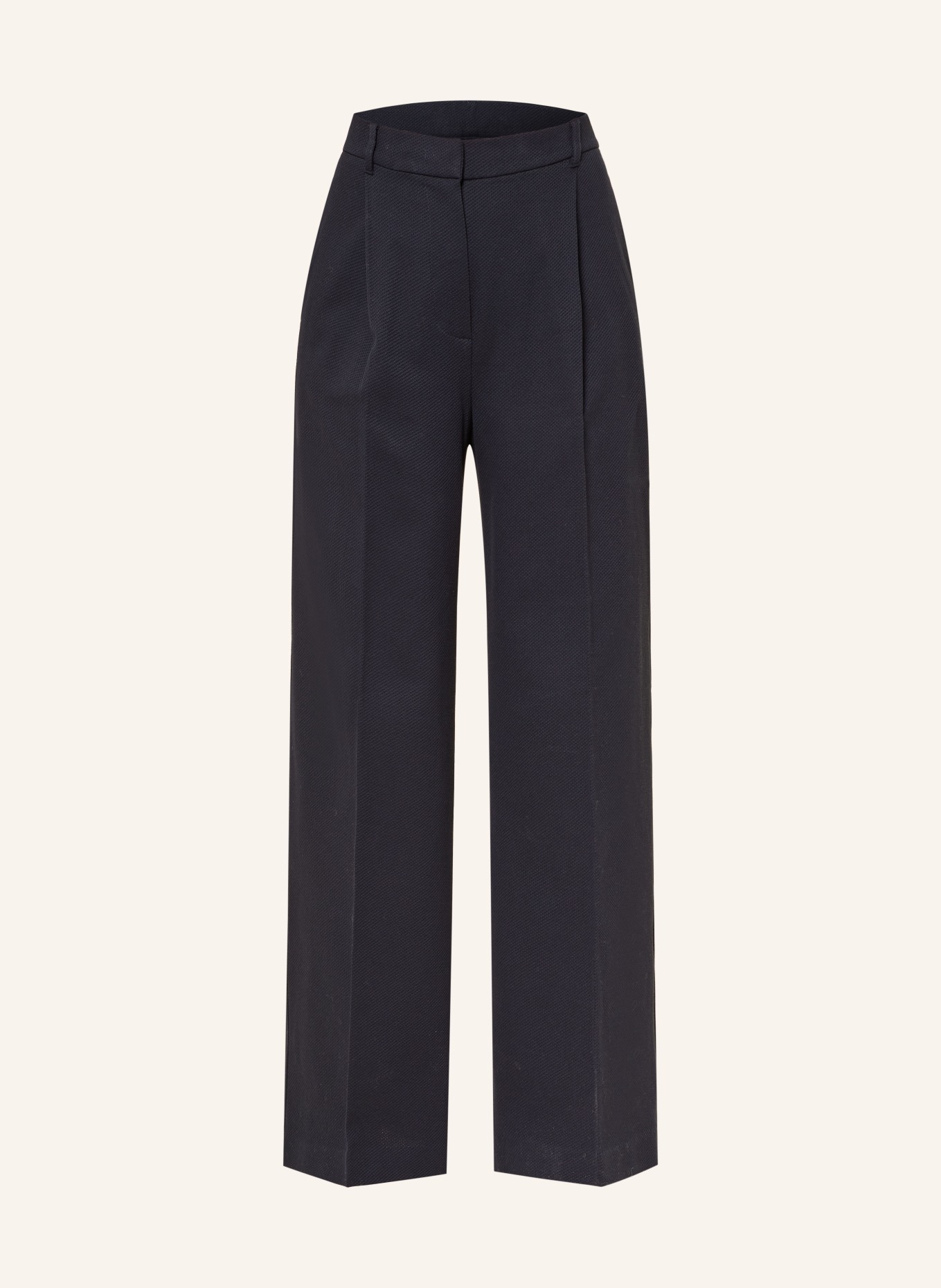 MM by Max Mara Marlenehose PANNO aus Jersey: DUNKELBLAU