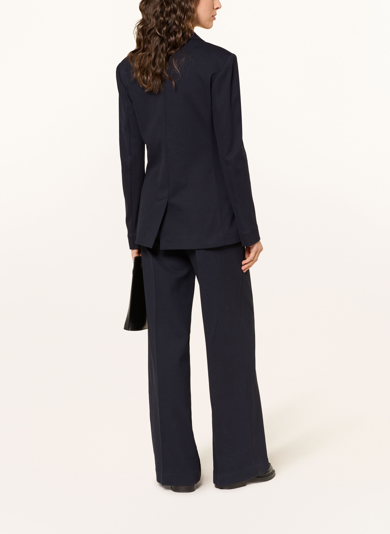 MM by Max Mara Marlenehose PANNO aus Jersey: DUNKELBLAU