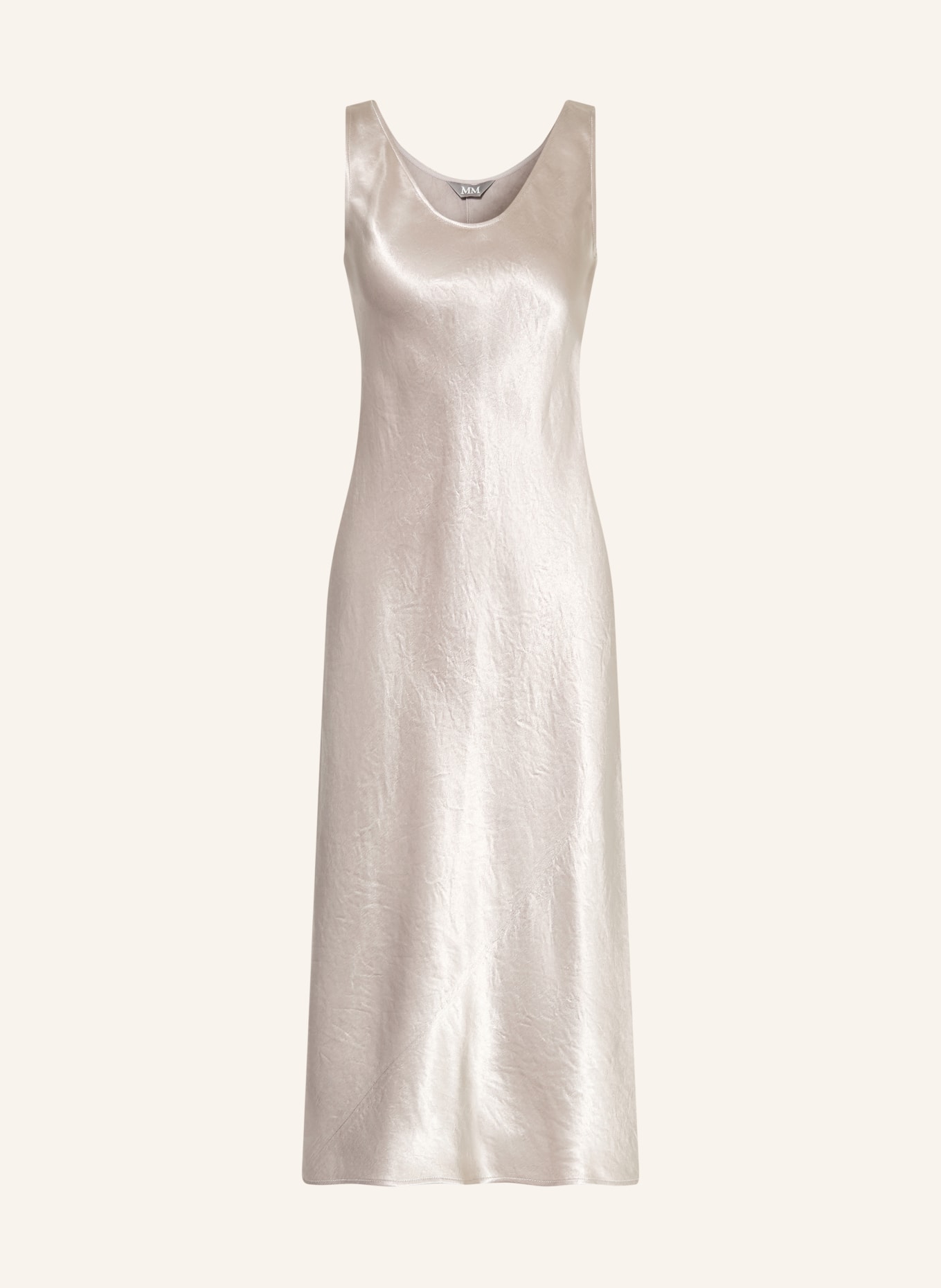 MM by Max Mara Satinkleid TALETE: SILBER