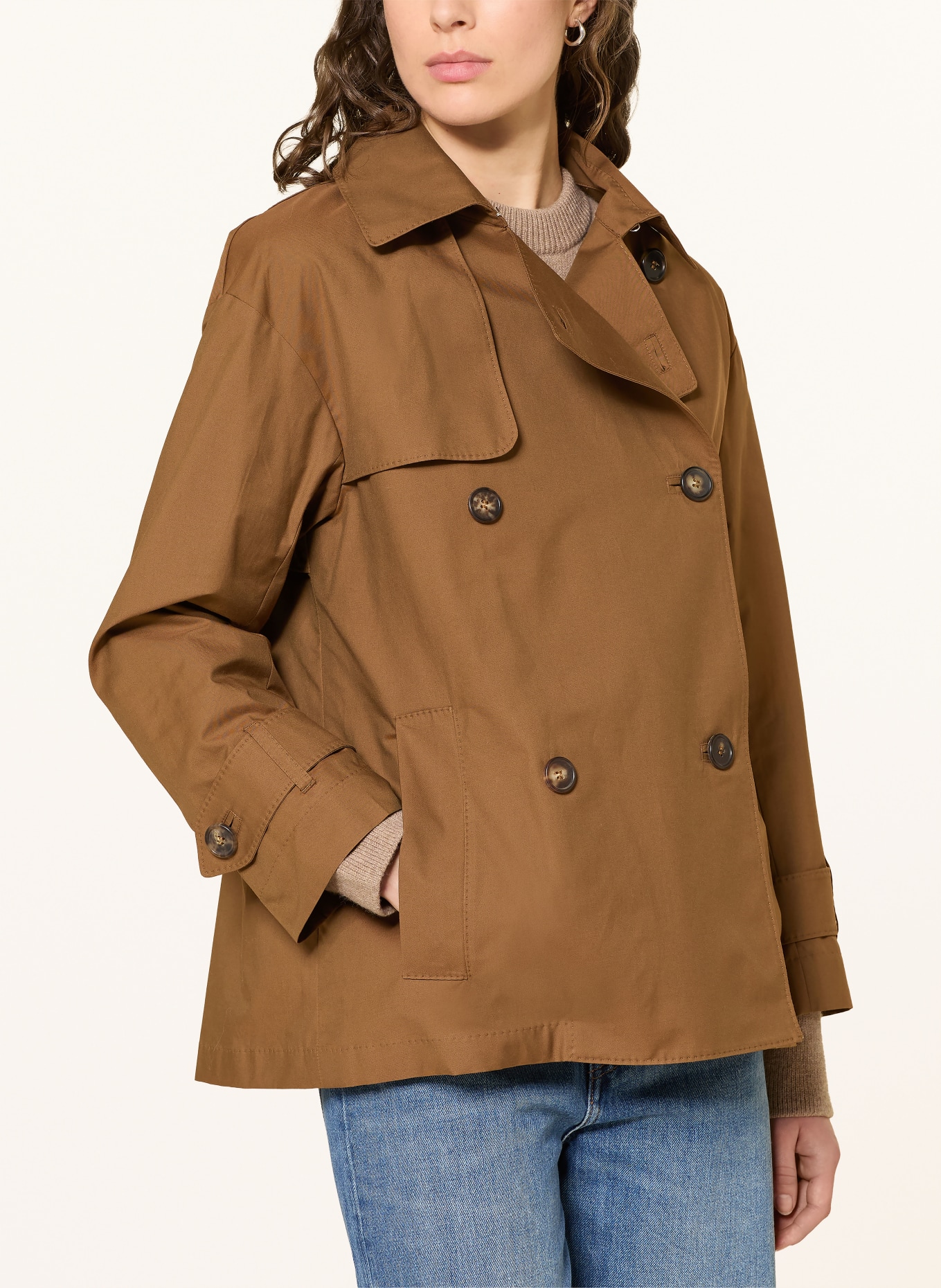 Max Mara The Cube Trenchcoat ZENO: HNĚDÁ
