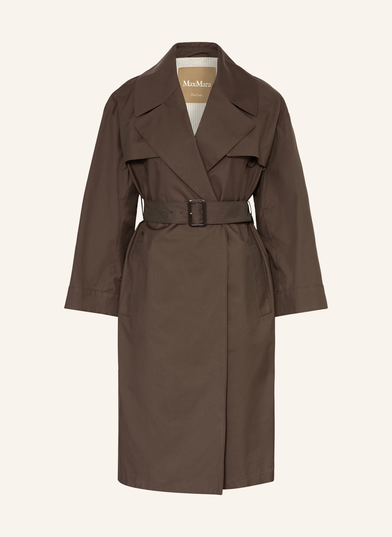 Max Mara The Cube Trenchcoat AMOUR: DUNKELBRAUN