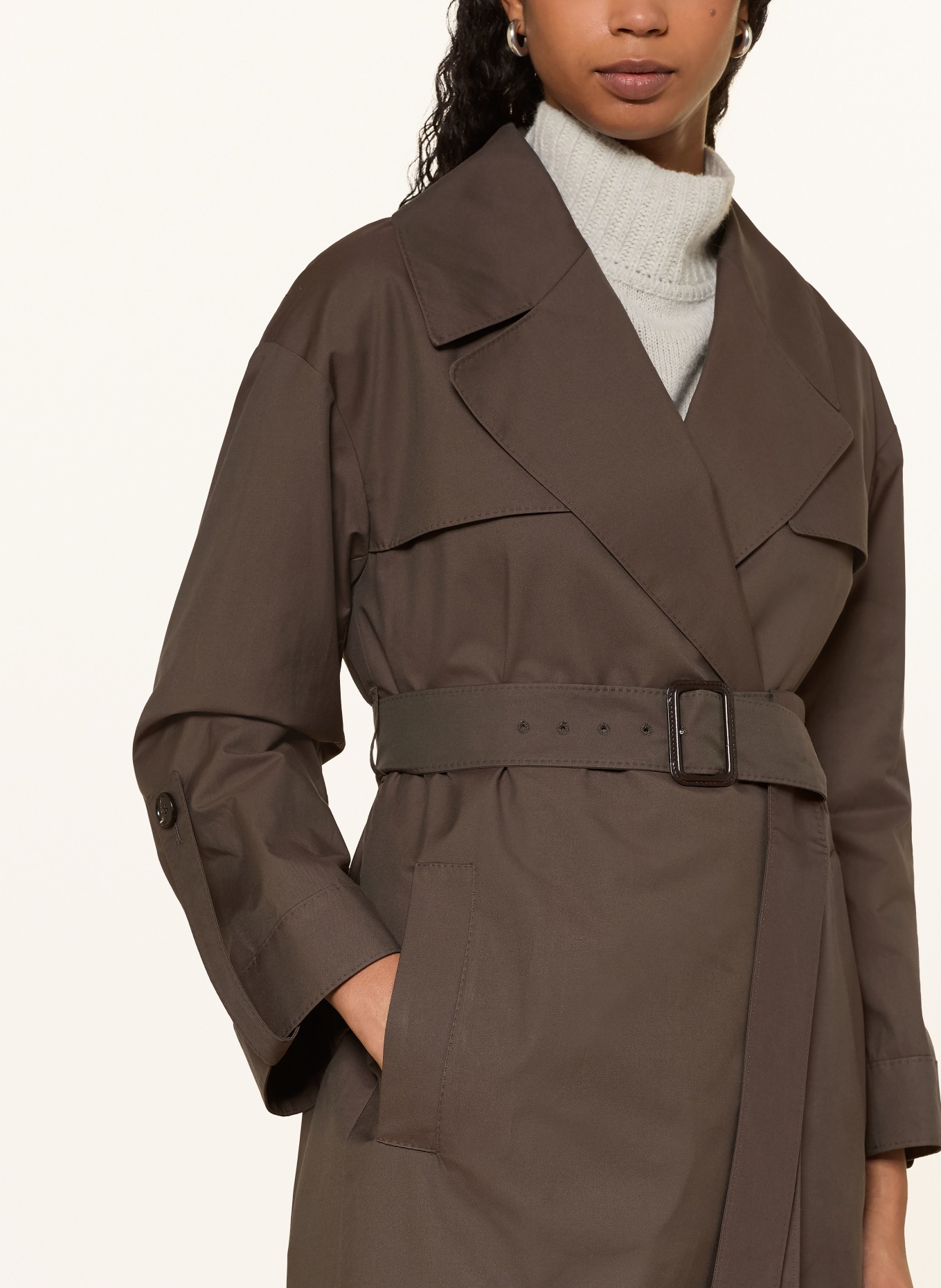 Max Mara The Cube Trenchcoat AMOUR: DUNKELBRAUN
