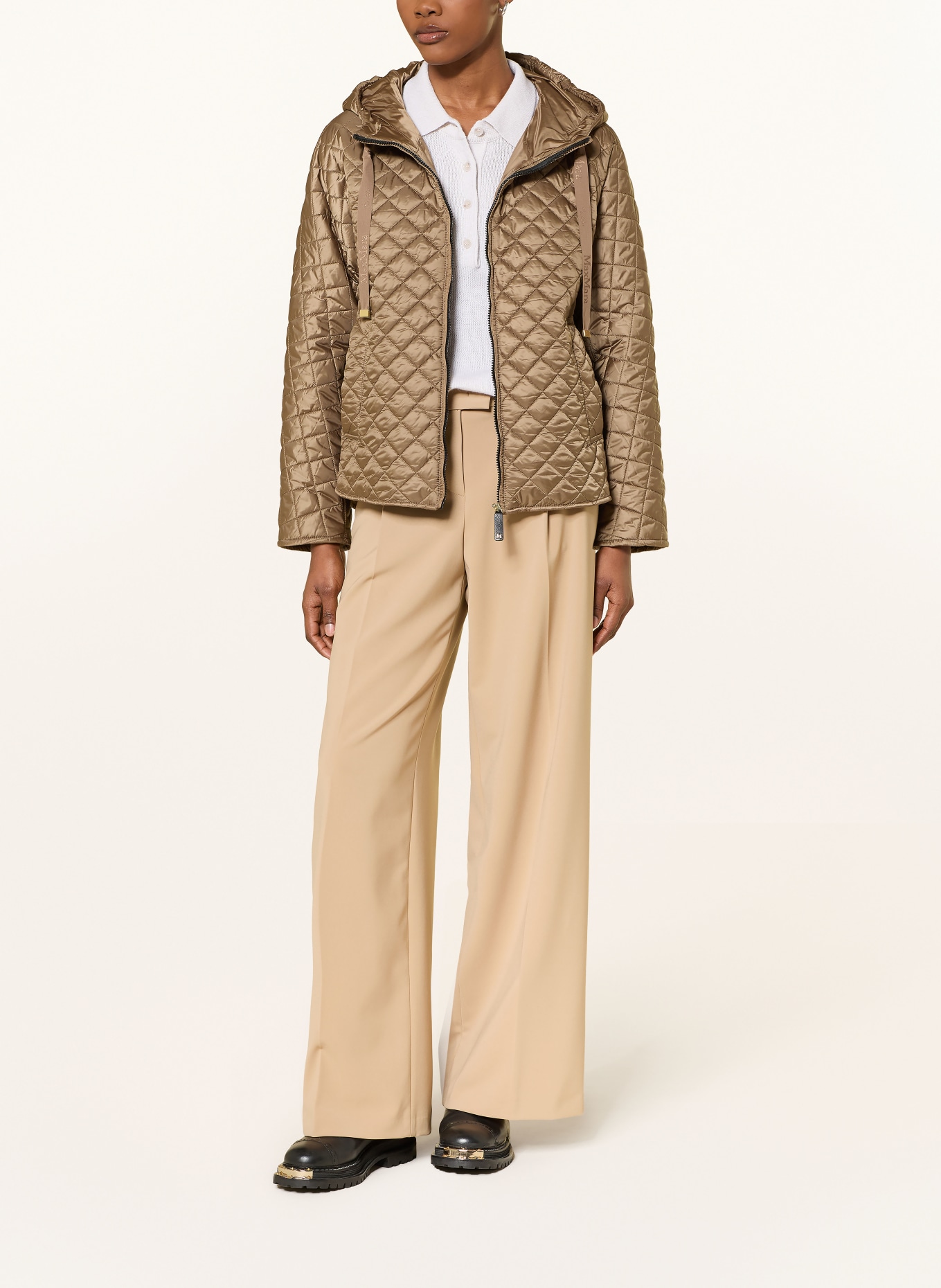 Max Mara The Cube Prošívaná bunda GIORNO: ČERNOŠEDÁ