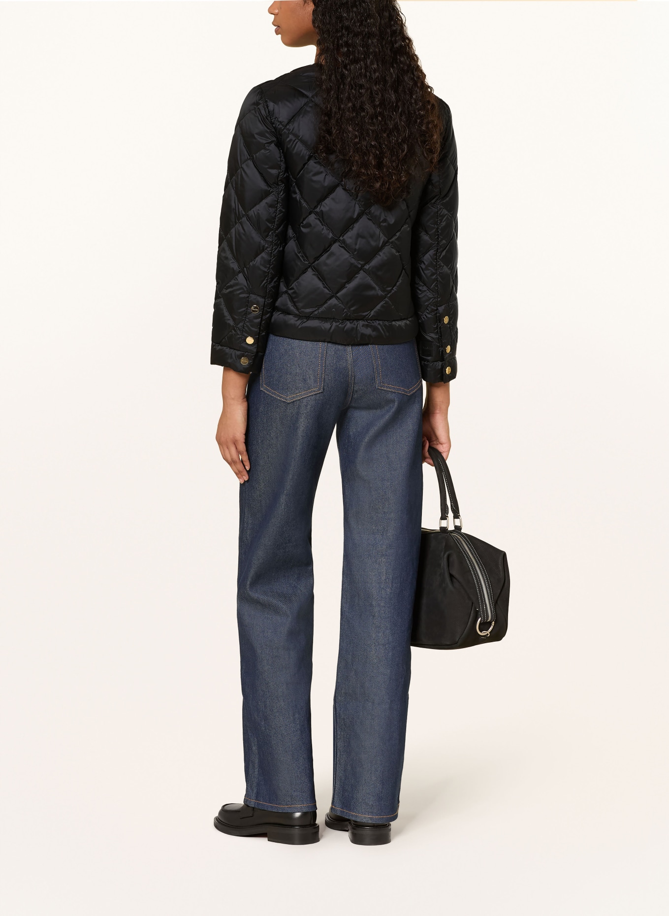 Max Mara The Cube Lehká péřová bunda SOFTA: ČERNÁ