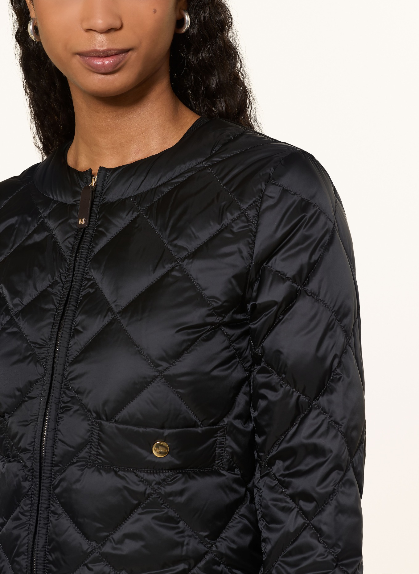 Max Mara The Cube Lehká péřová bunda SOFTA: ČERNÁ