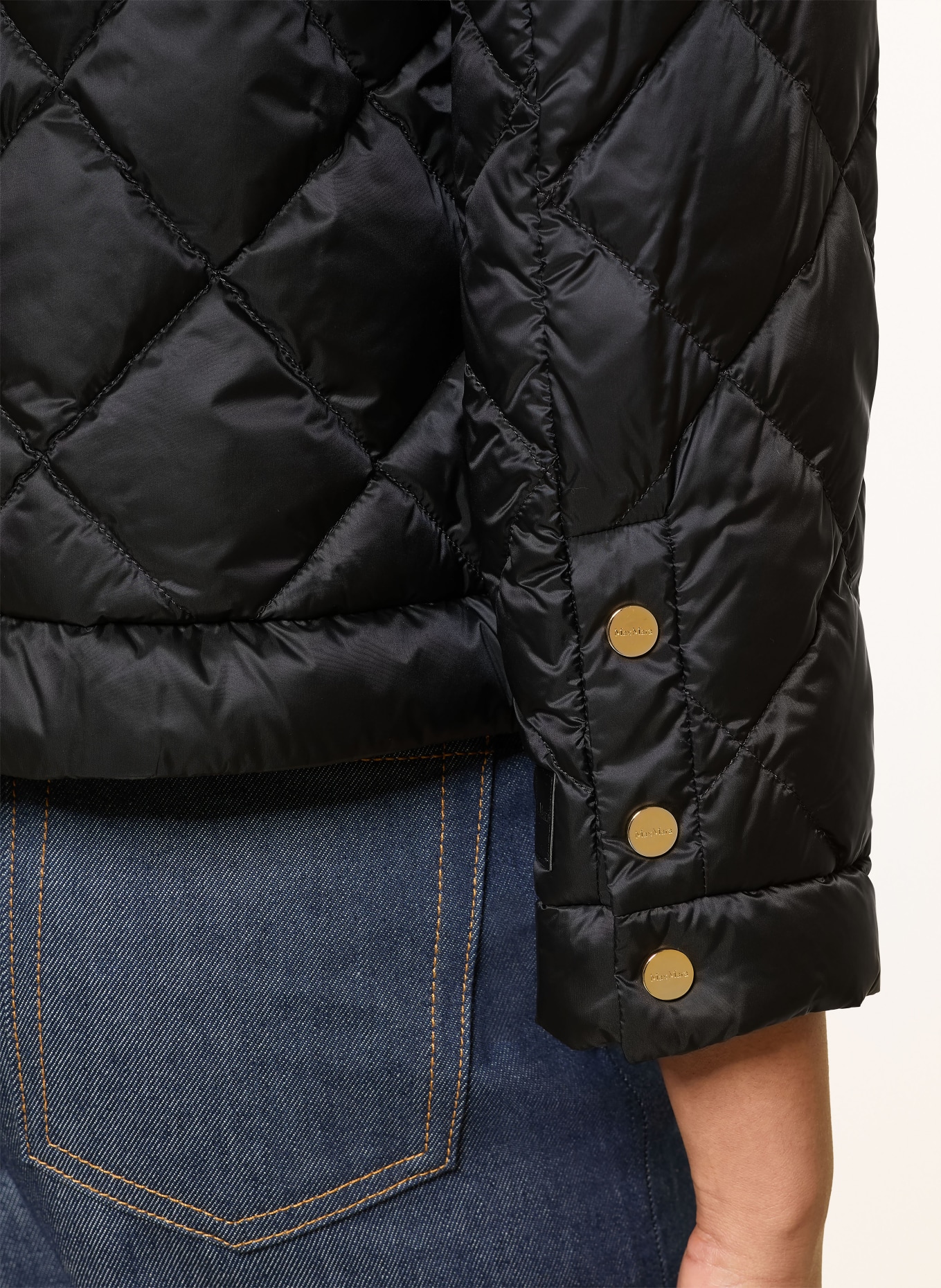 Max Mara The Cube Lehká péřová bunda SOFTA: ČERNÁ