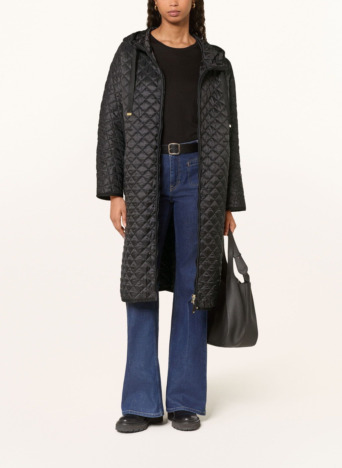 Max Mara The Cube Quilted coat BUONO: BLACK