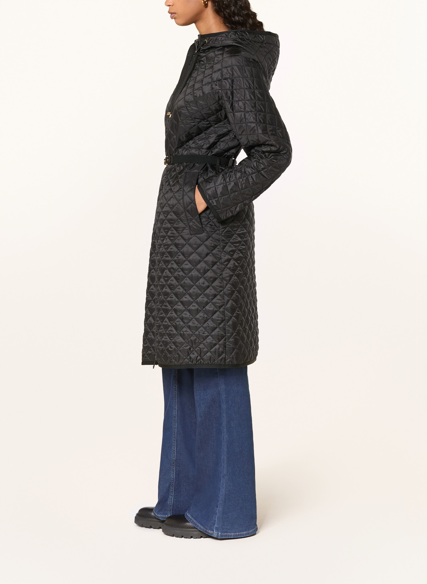 Max Mara The Cube Quilted coat BUONO: BLACK