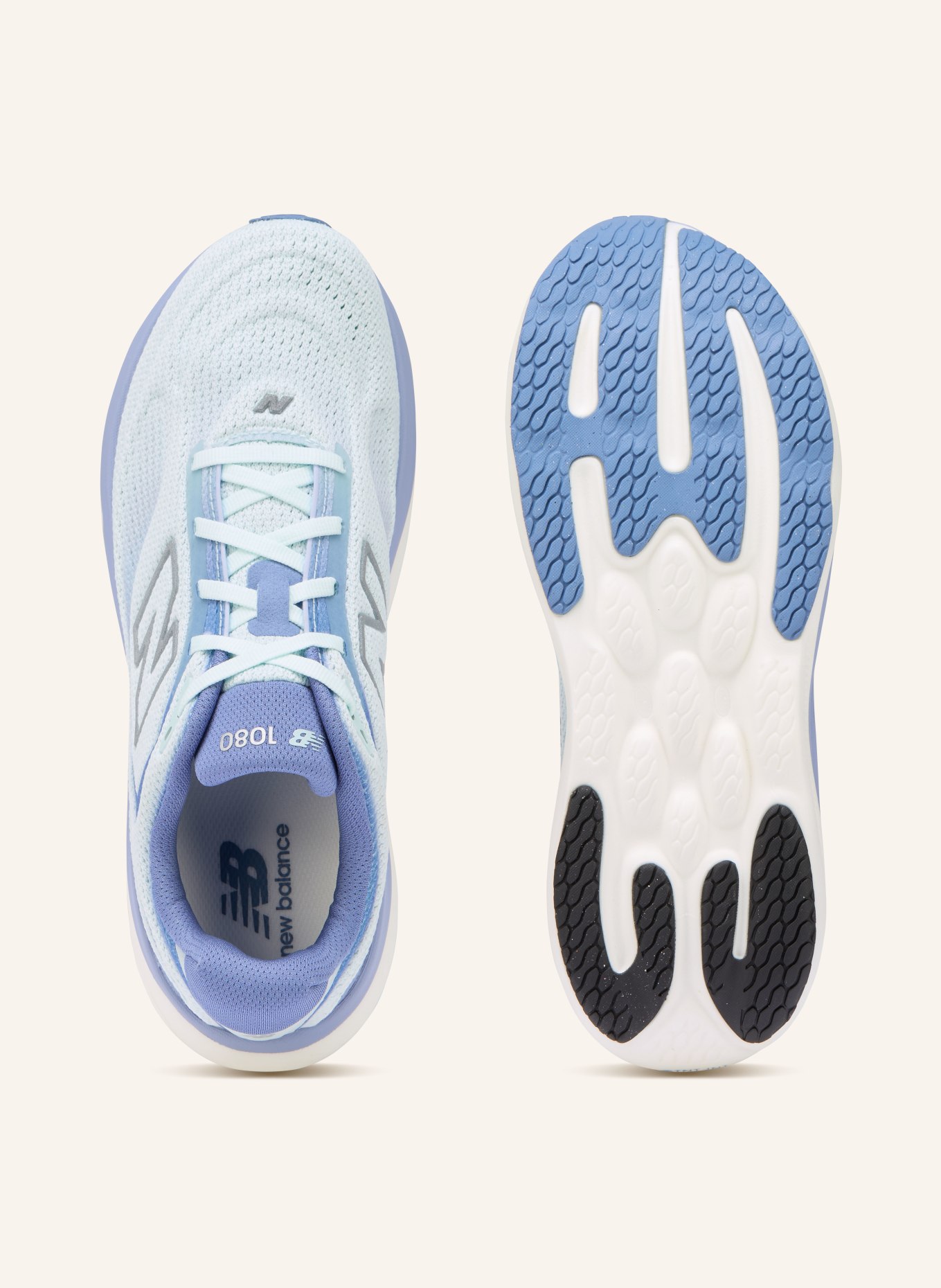 new balance Laufschuhe 1080: CREME / LILA