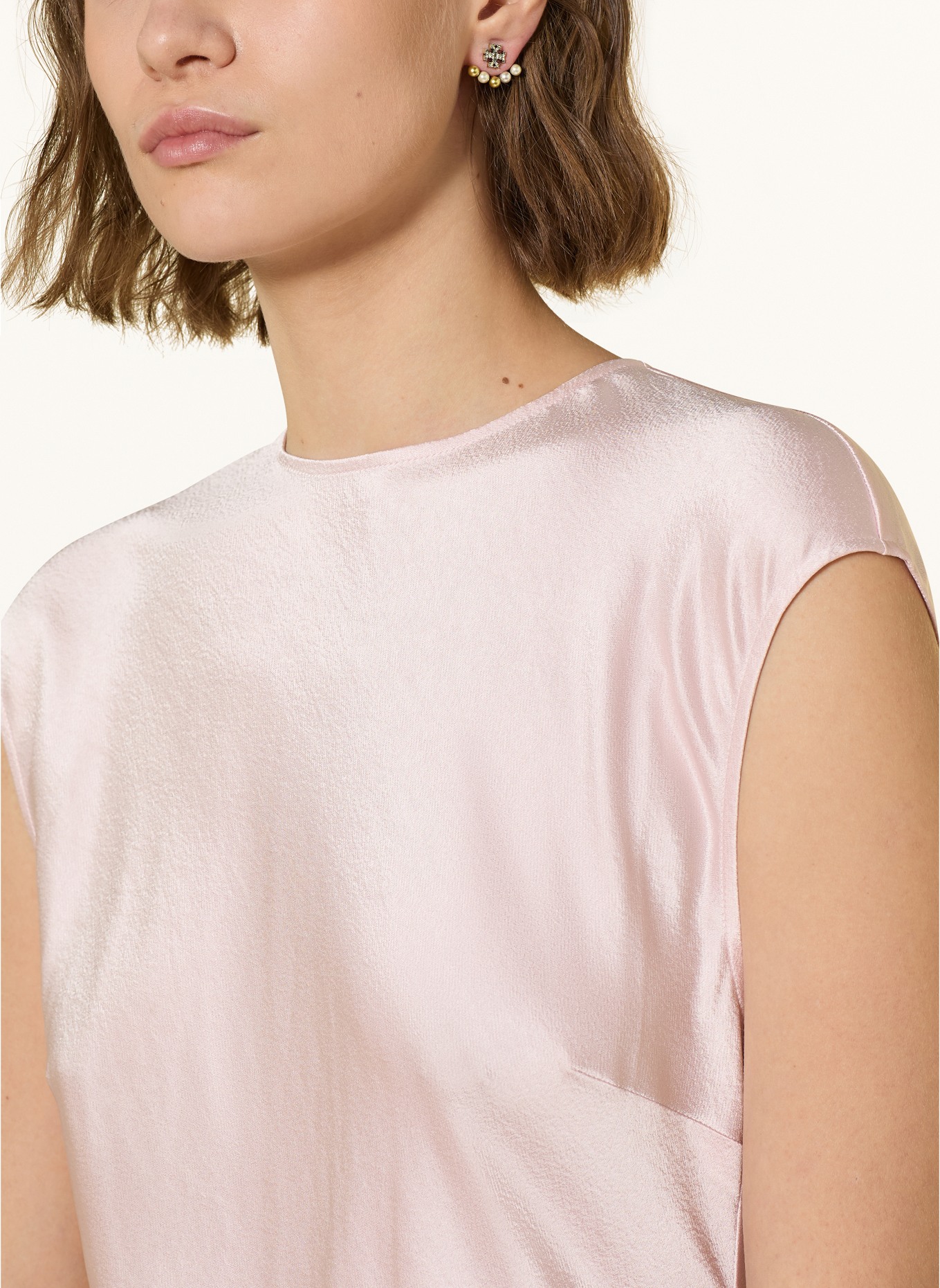 TORY BURCH KIRA stud earrings: SILVER / WHITE