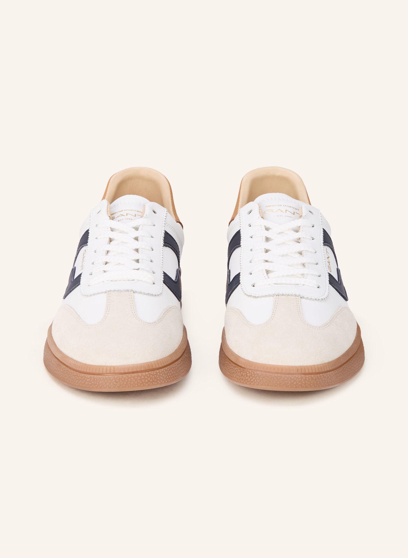 GANT Sneaker CUZMO: WEISS / HELLBRAUN / DUNKELBLAU