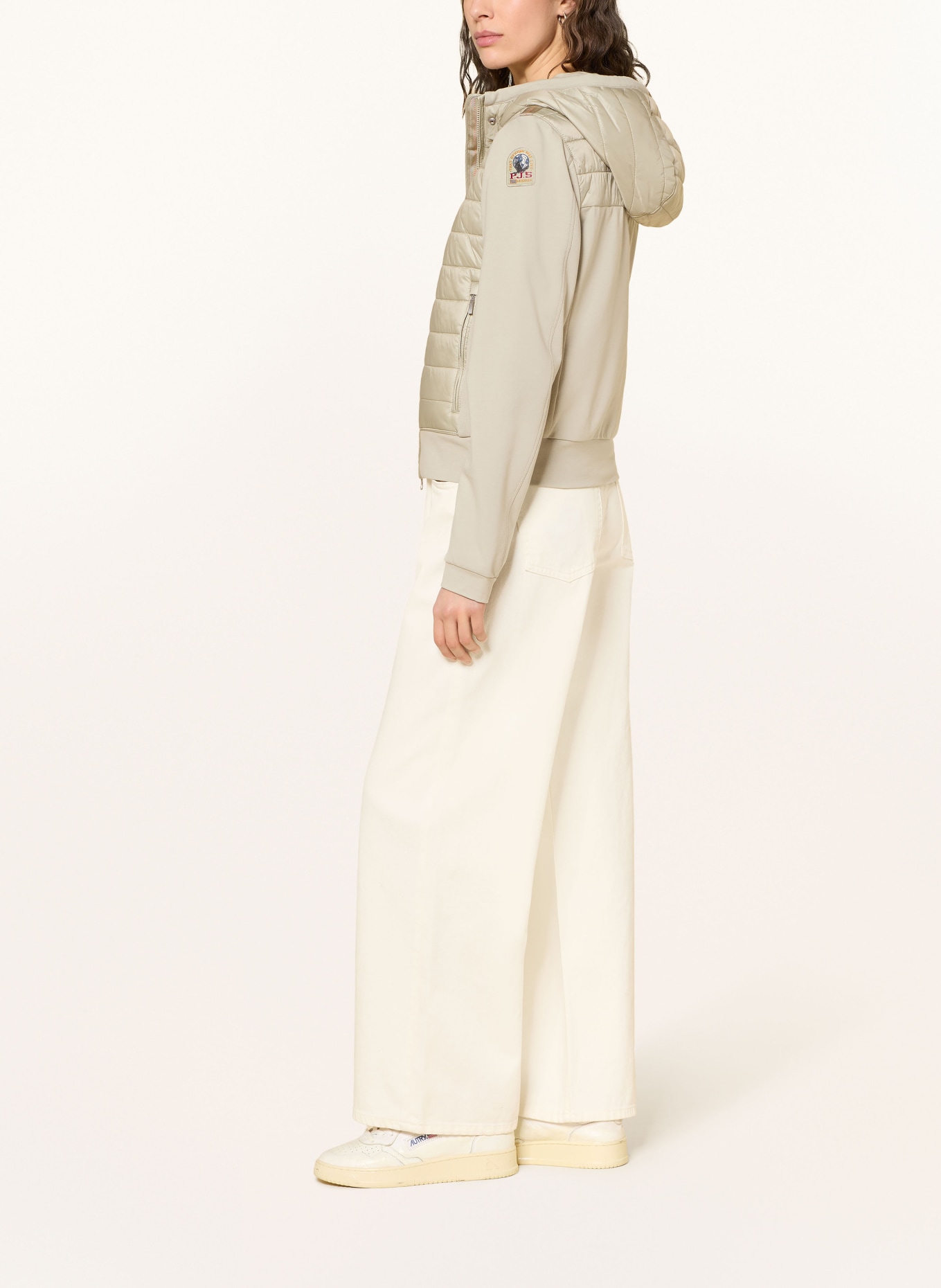 PARAJUMPERS Kurtka pikowana CAELIE z mieszanki materiałów: JASNOZIELONY