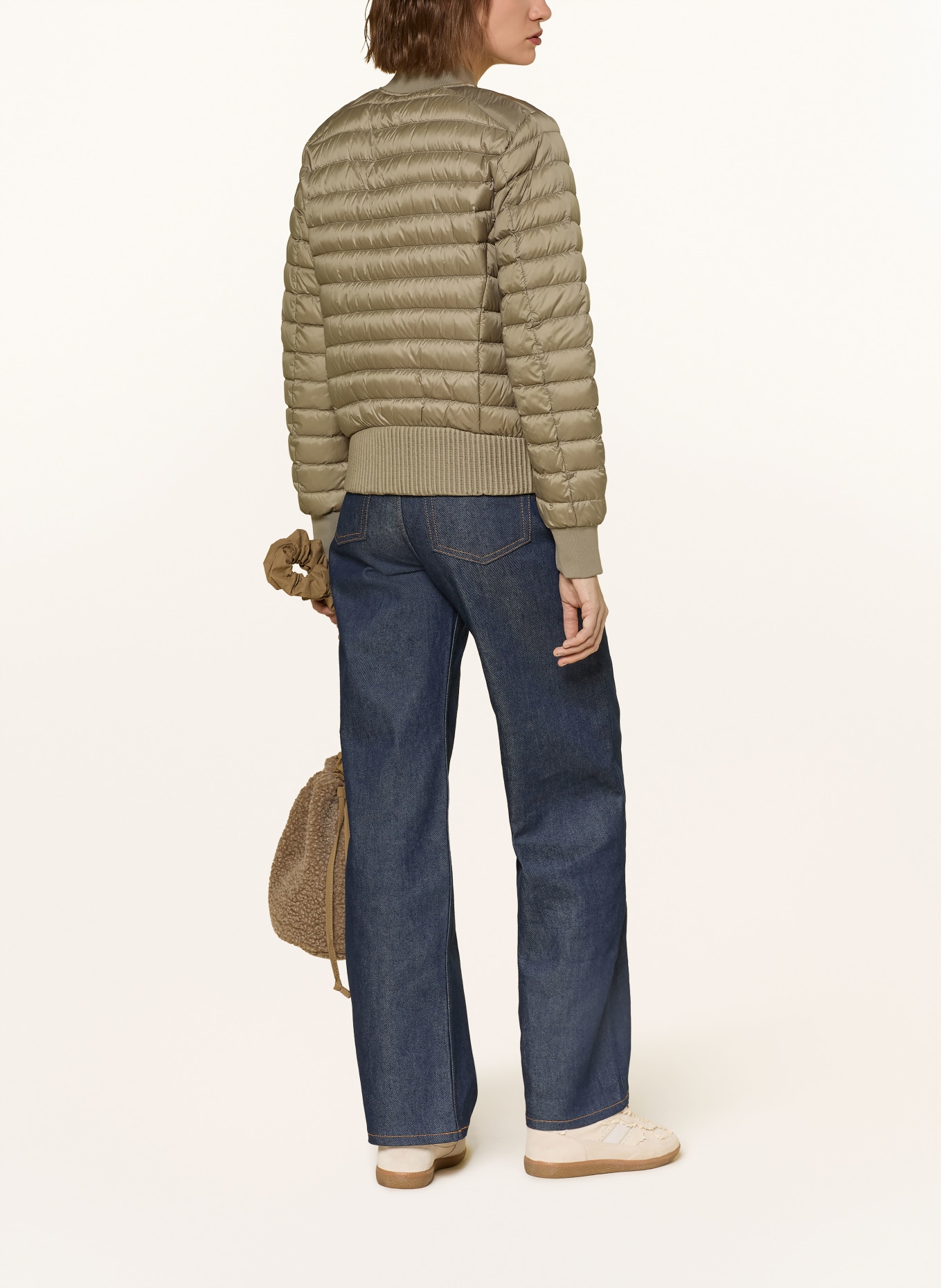 PARAJUMPERS Peříčková bunda LEILA: SVĚTLE HNĚDÁ