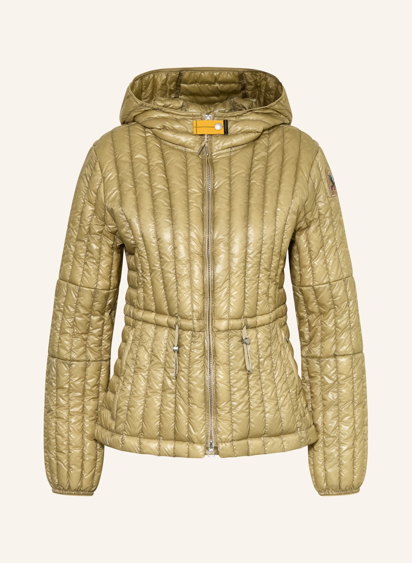 PARAJUMPERS KUON quilted jacket: BEIGE / YELLOW