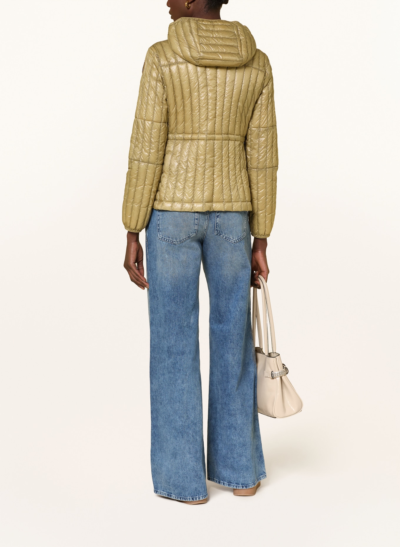 PARAJUMPERS KUON quilted jacket: BEIGE / YELLOW