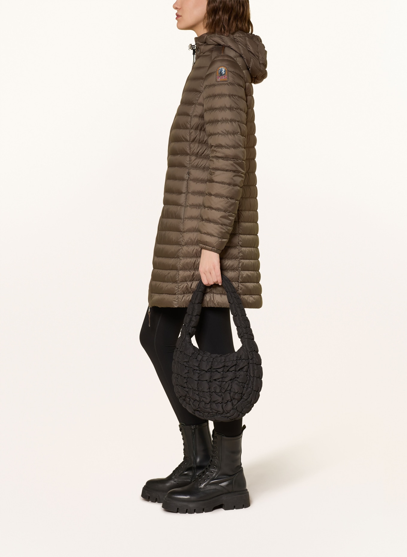 PARAJUMPERS Lehký péřový kabát MEREDITH: HNĚDÁ