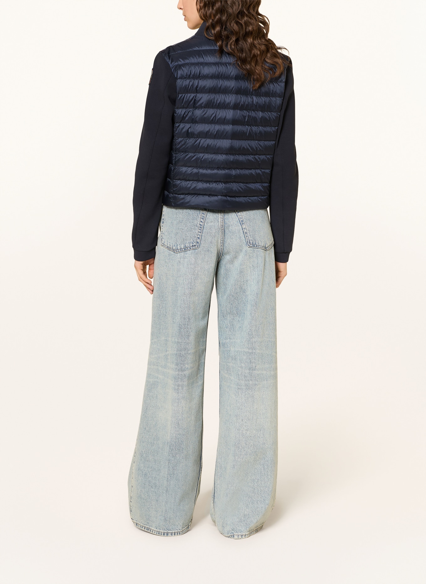 PARAJUMPERS Lichtgewicht donsjack KALYSTA in materiaalmix: DONKERBLAUW