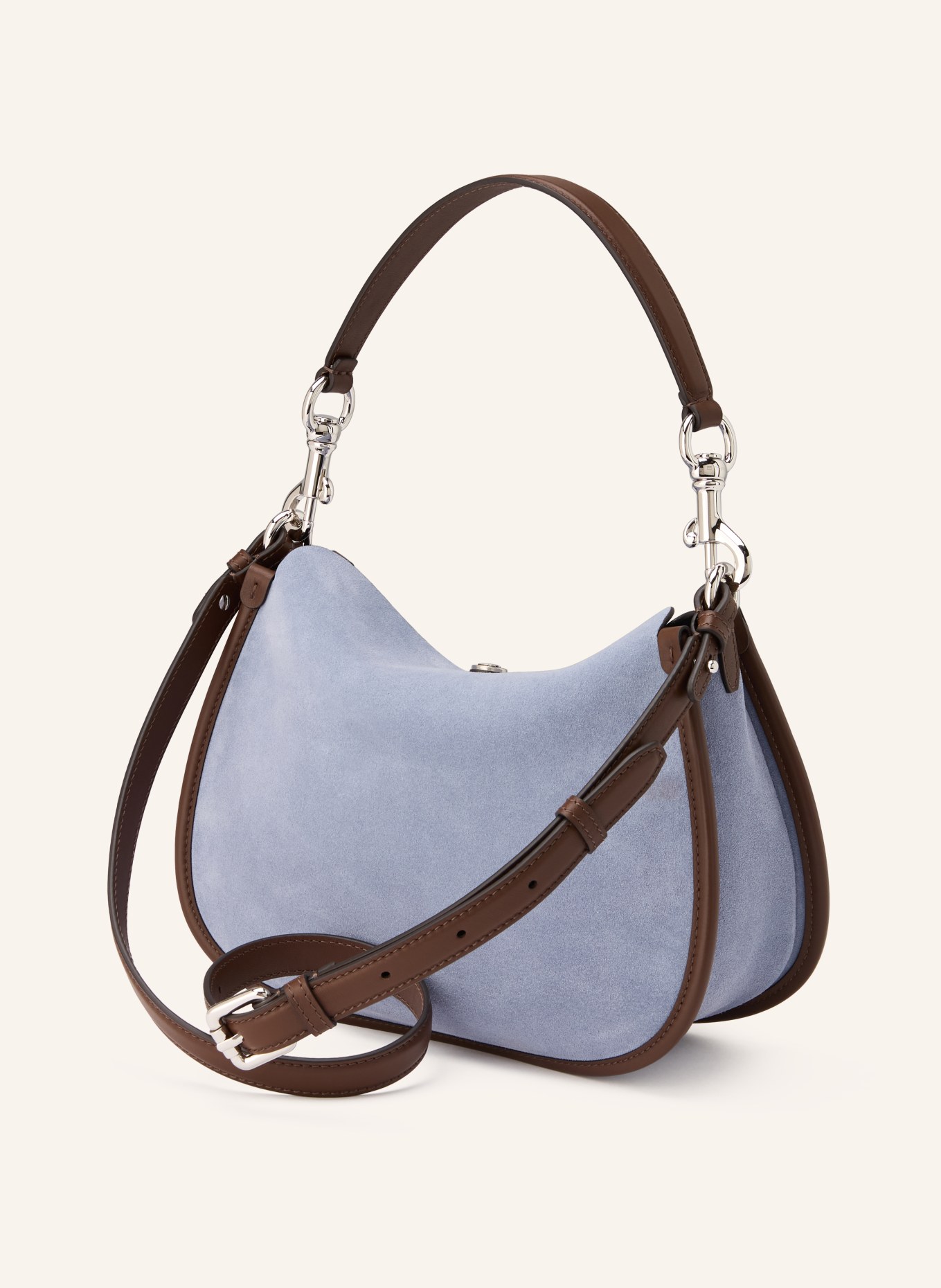 ETRO Schultertasche PONY: HELLBLAU / DUNKELBRAUN